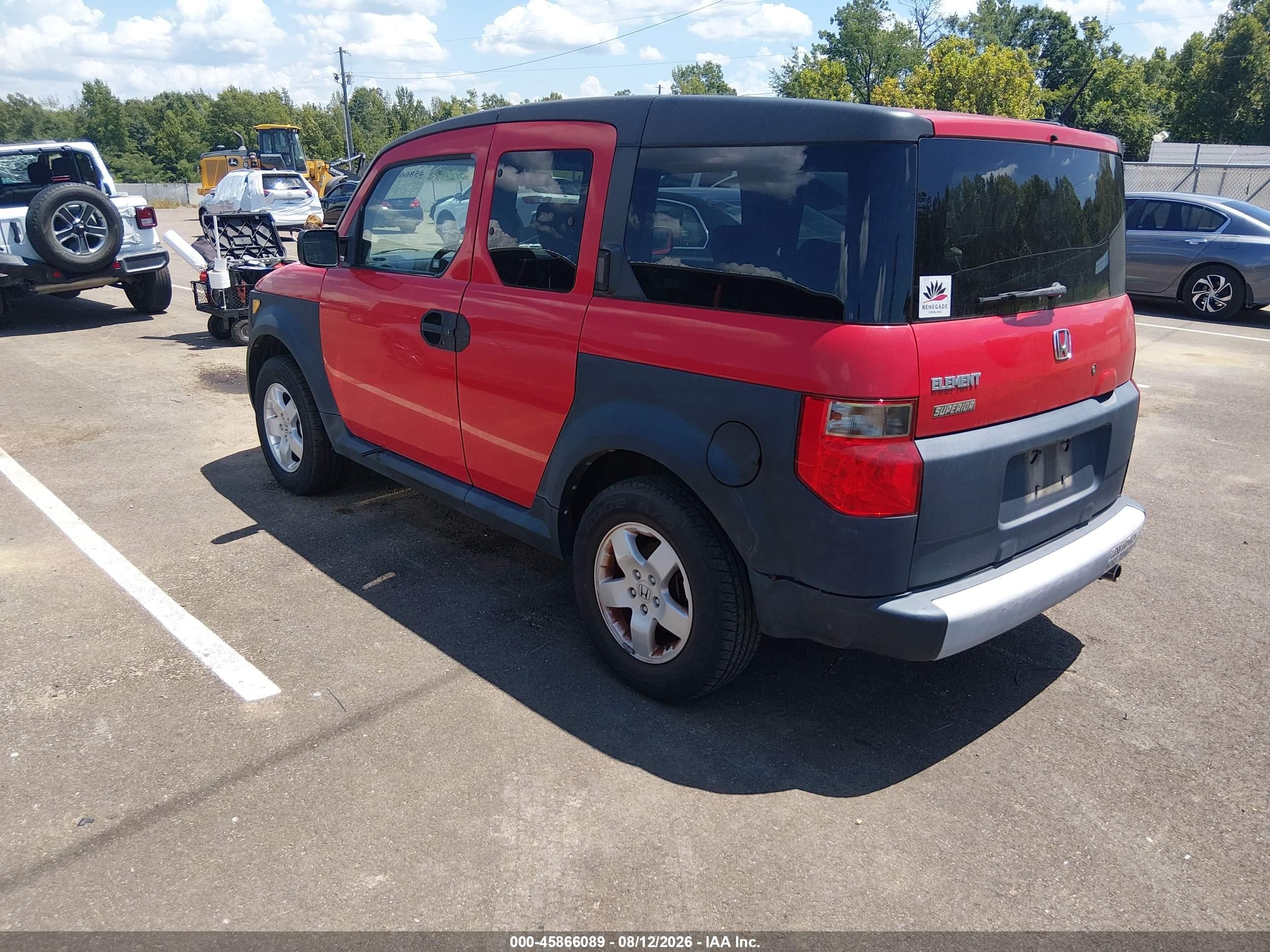 2005 Honda Element Ex Красный vin: 5J6YH17635L017533