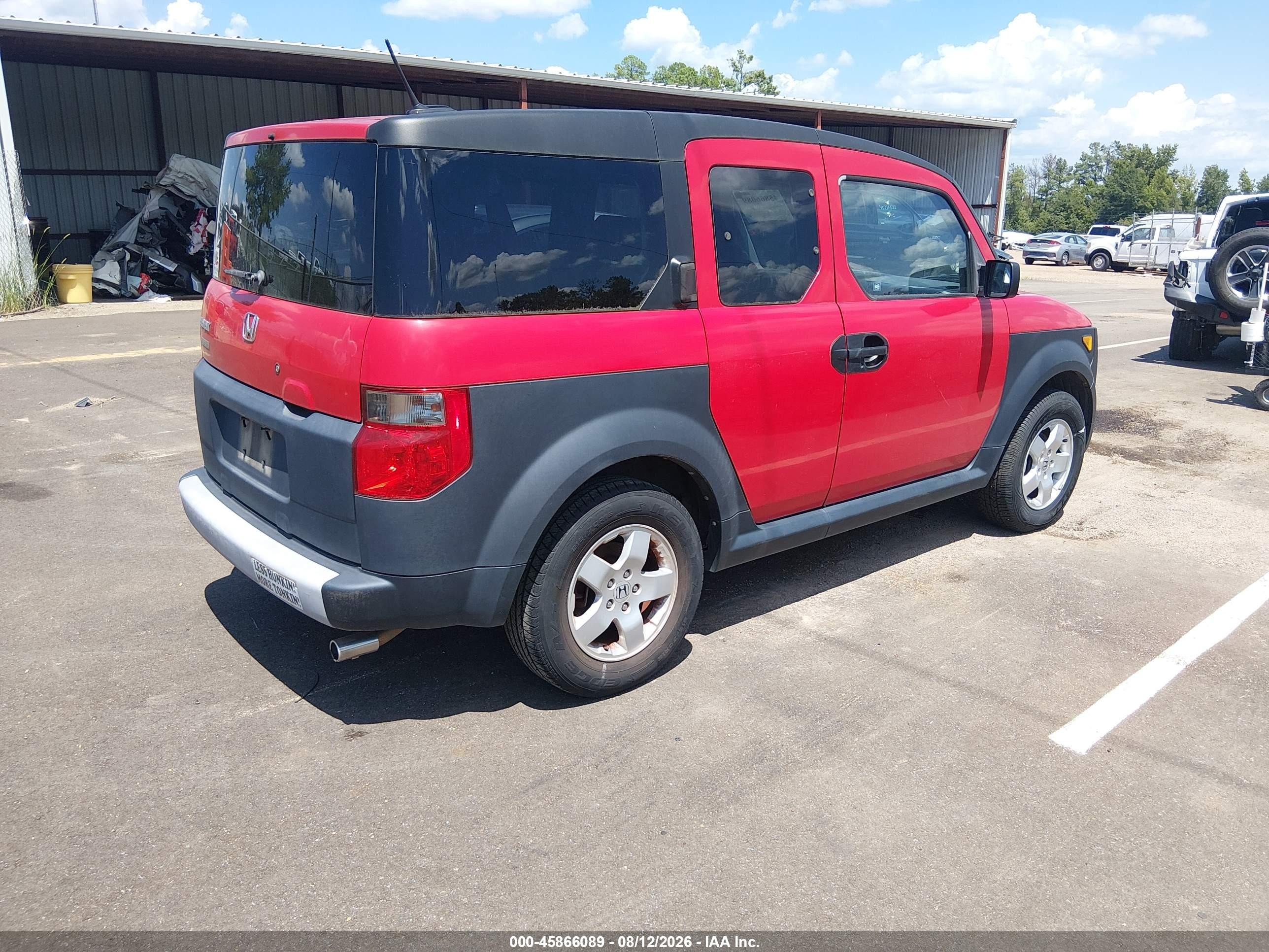2005 Honda Element Ex Красный vin: 5J6YH17635L017533