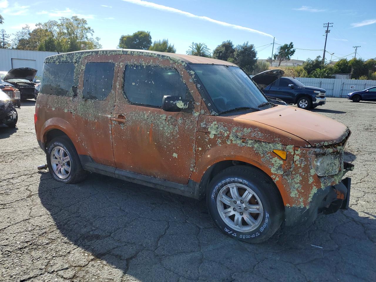 2006 Honda Element Ex Orange vin: 5J6YH177X6L013344