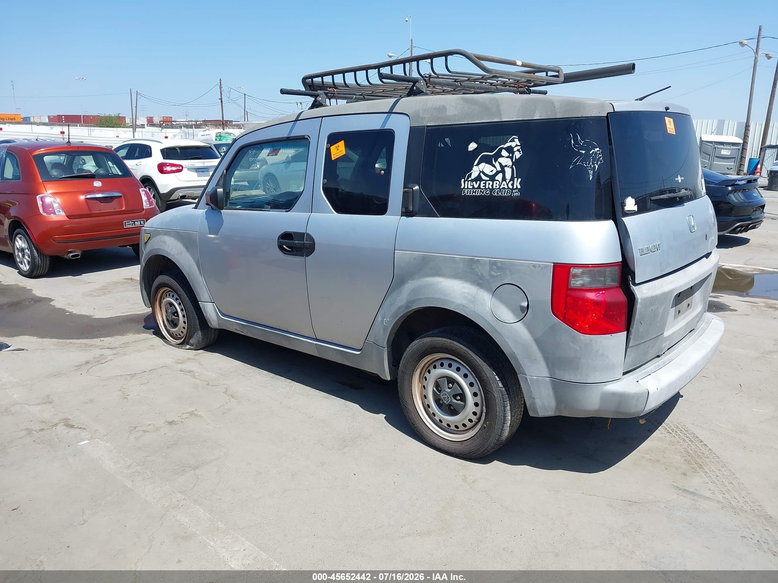 2003 Honda Element Dx Silver vin: 5J6YH18263L006325