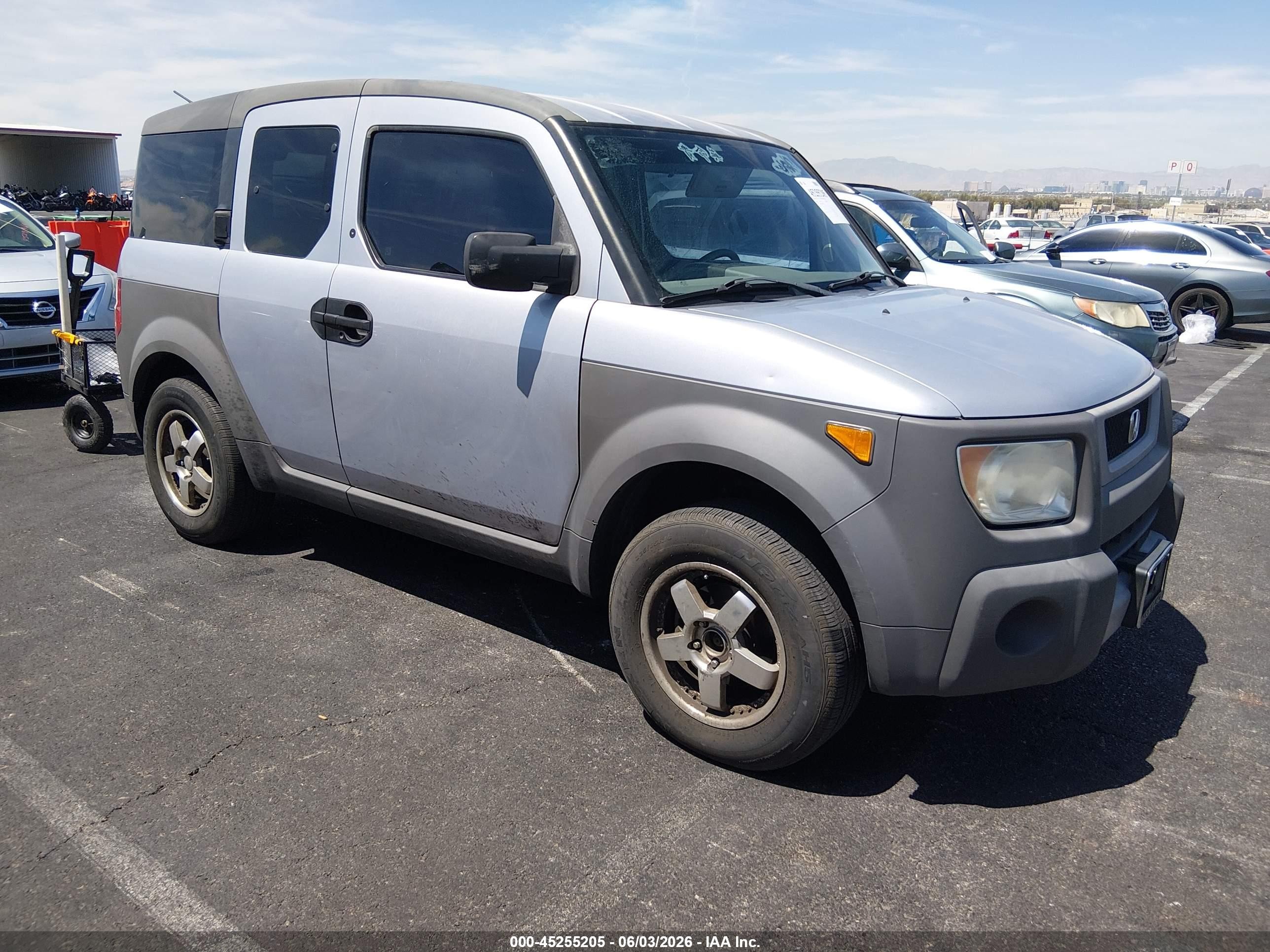 2004 Honda Element Lx Silver vin: 5J6YH18304L006282