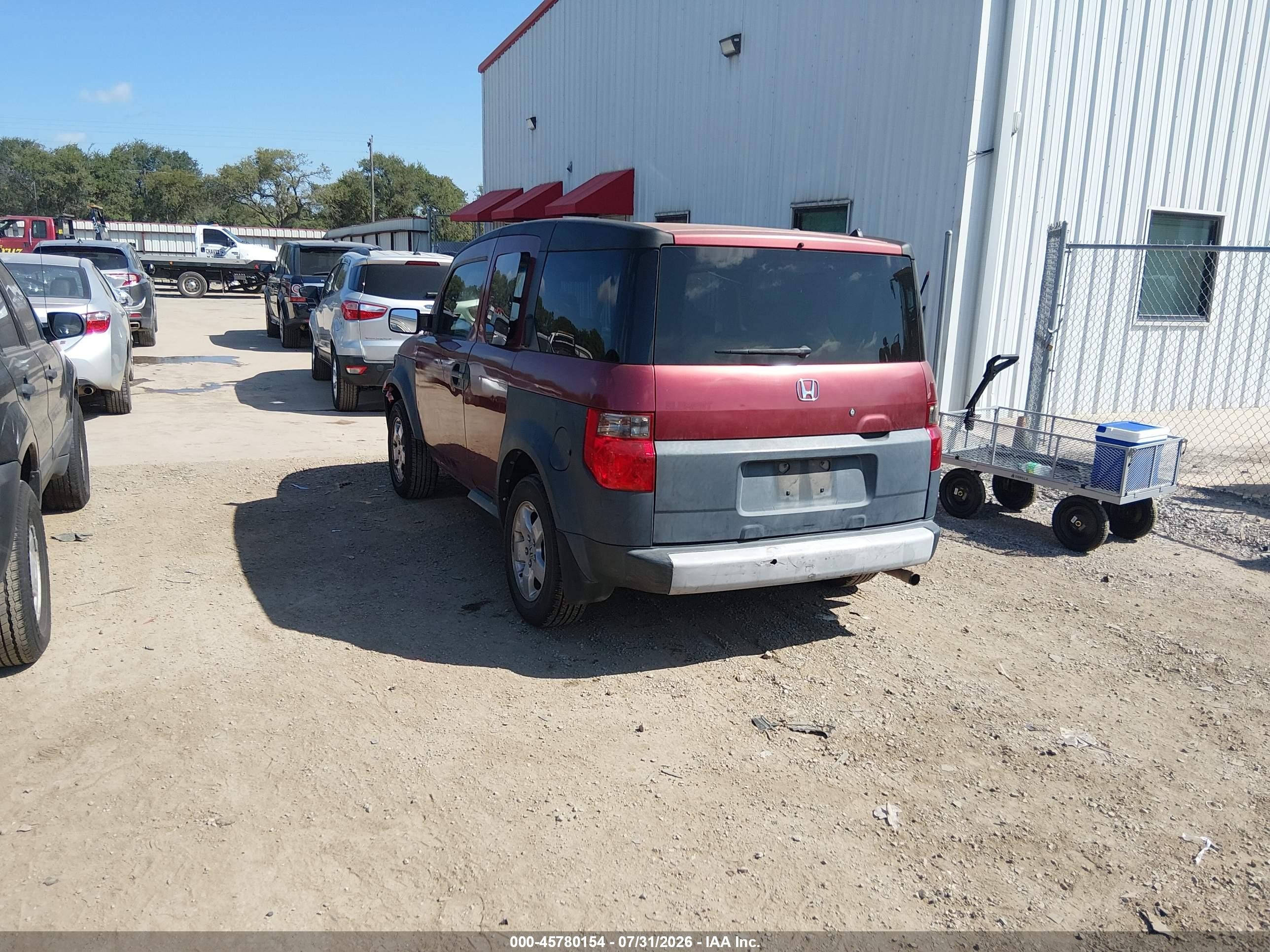 2007 Honda Element Lx Red vin: 5J6YH18307L013480