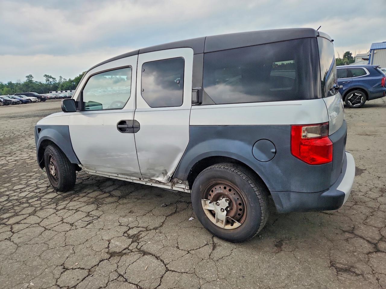 2007 Honda Element Lx Silver vin: 5J6YH18317L016632