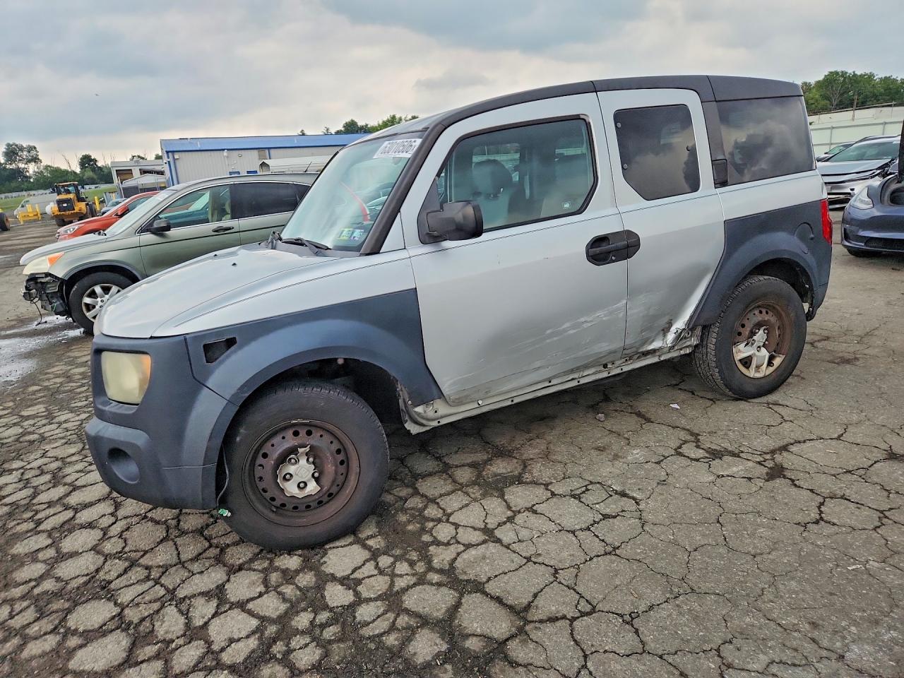 2007 Honda Element Lx Silver vin: 5J6YH18317L016632