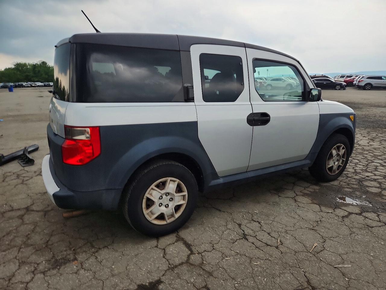 2007 Honda Element Lx Silver vin: 5J6YH18317L016632