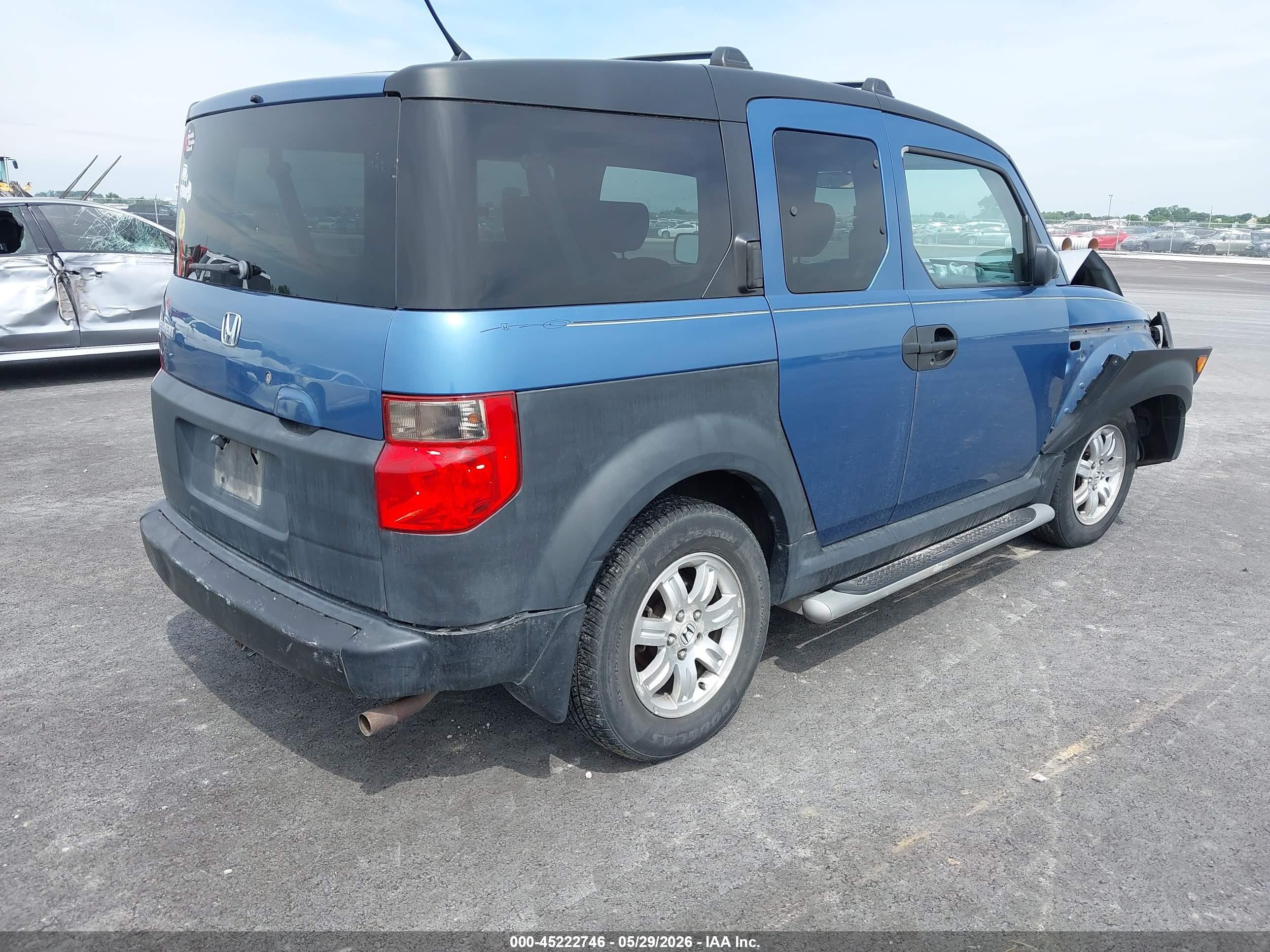 2006 Honda Element Lx Синий vin: 5J6YH18336L008773