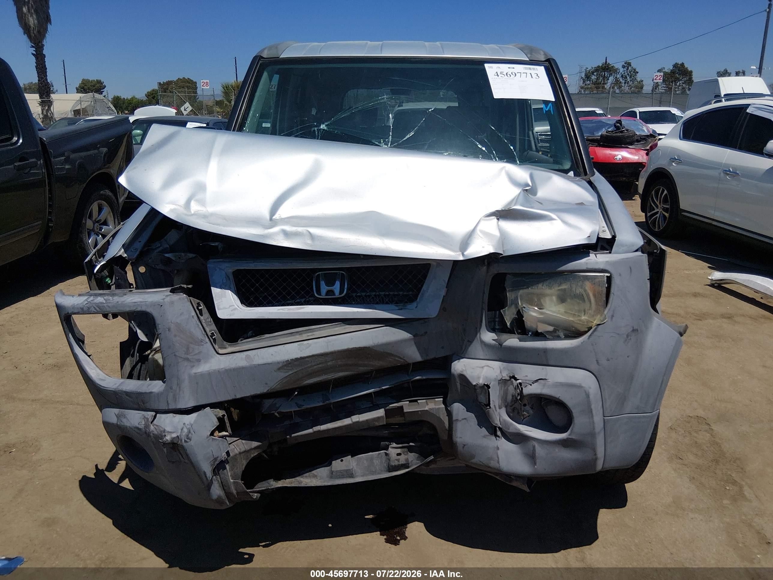 2004 Honda Element Lx Серый vin: 5J6YH18344L012585