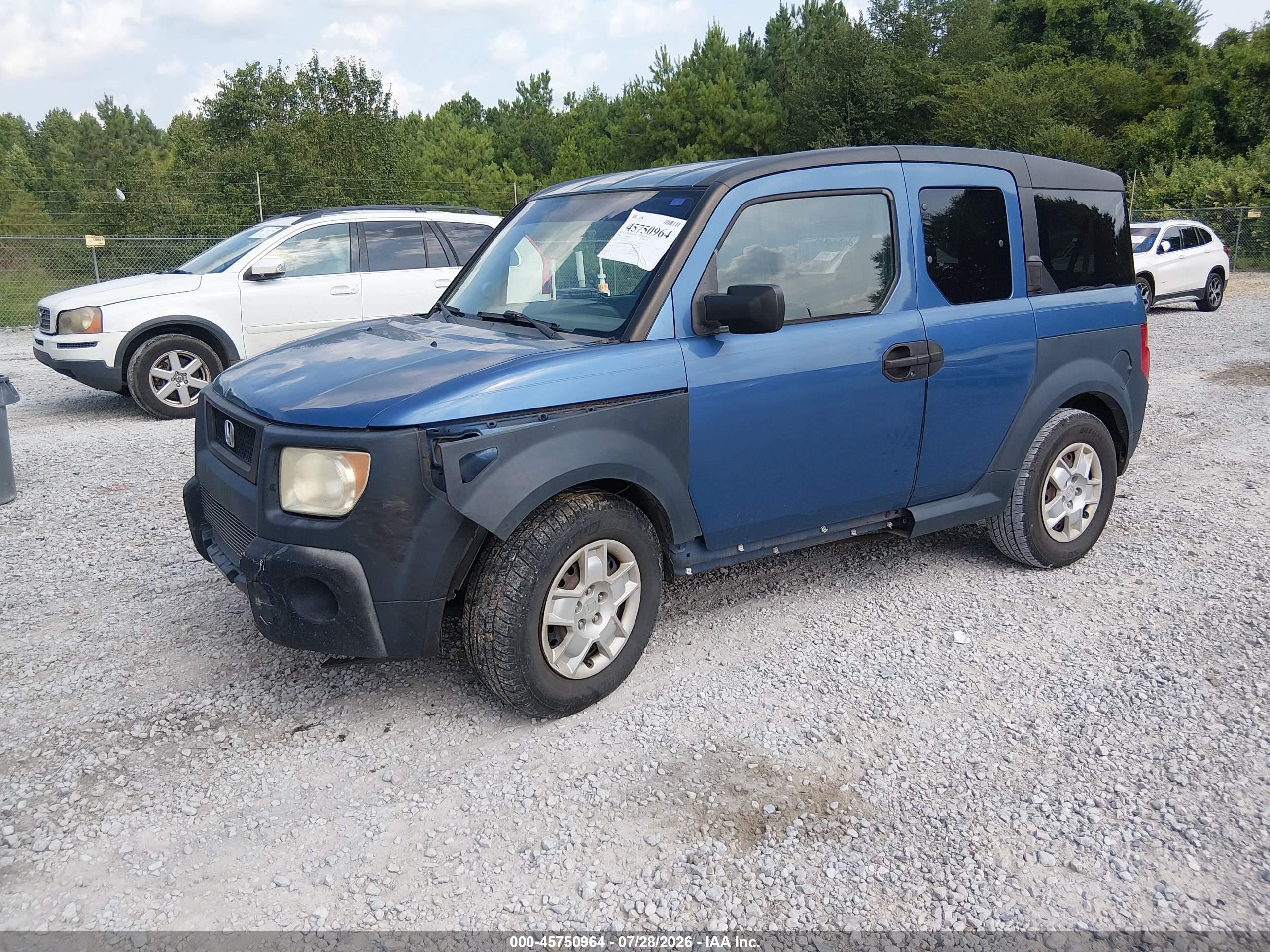 2006 Honda Element Lx Blue vin: 5J6YH18346L010662