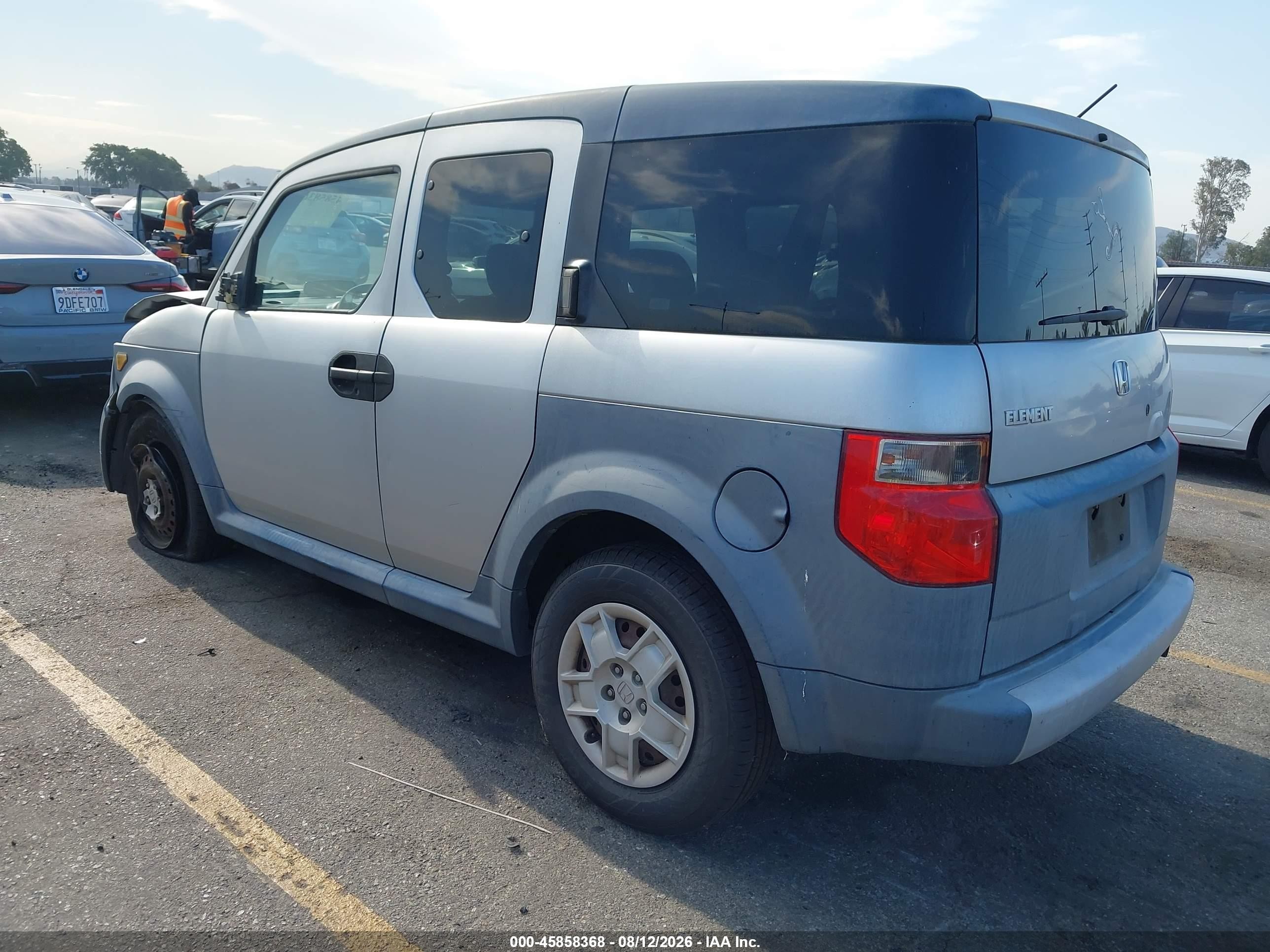 2006 Honda Element Lx Silver vin: 5J6YH18346L011150