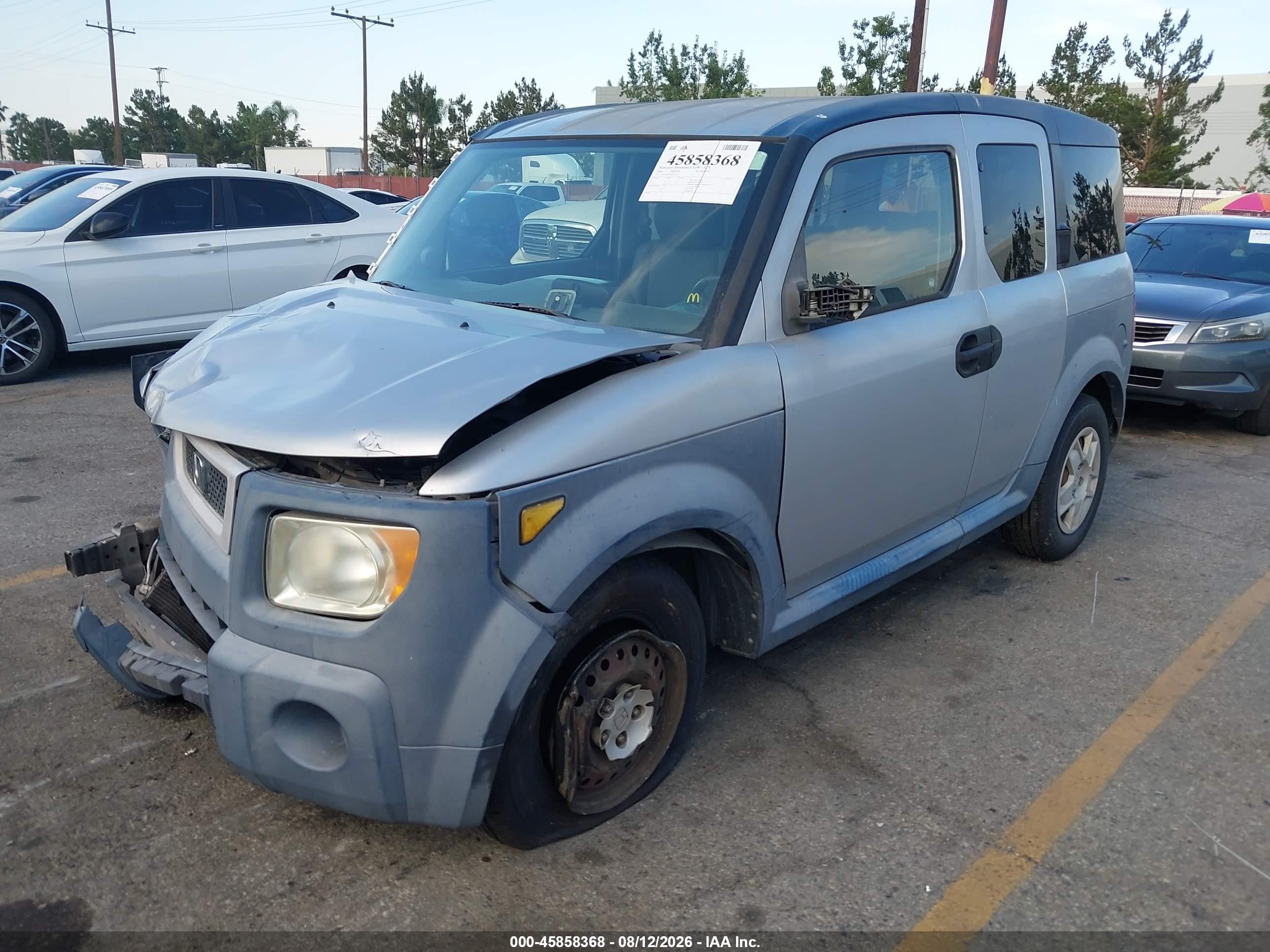 2006 Honda Element Lx Silver vin: 5J6YH18346L011150