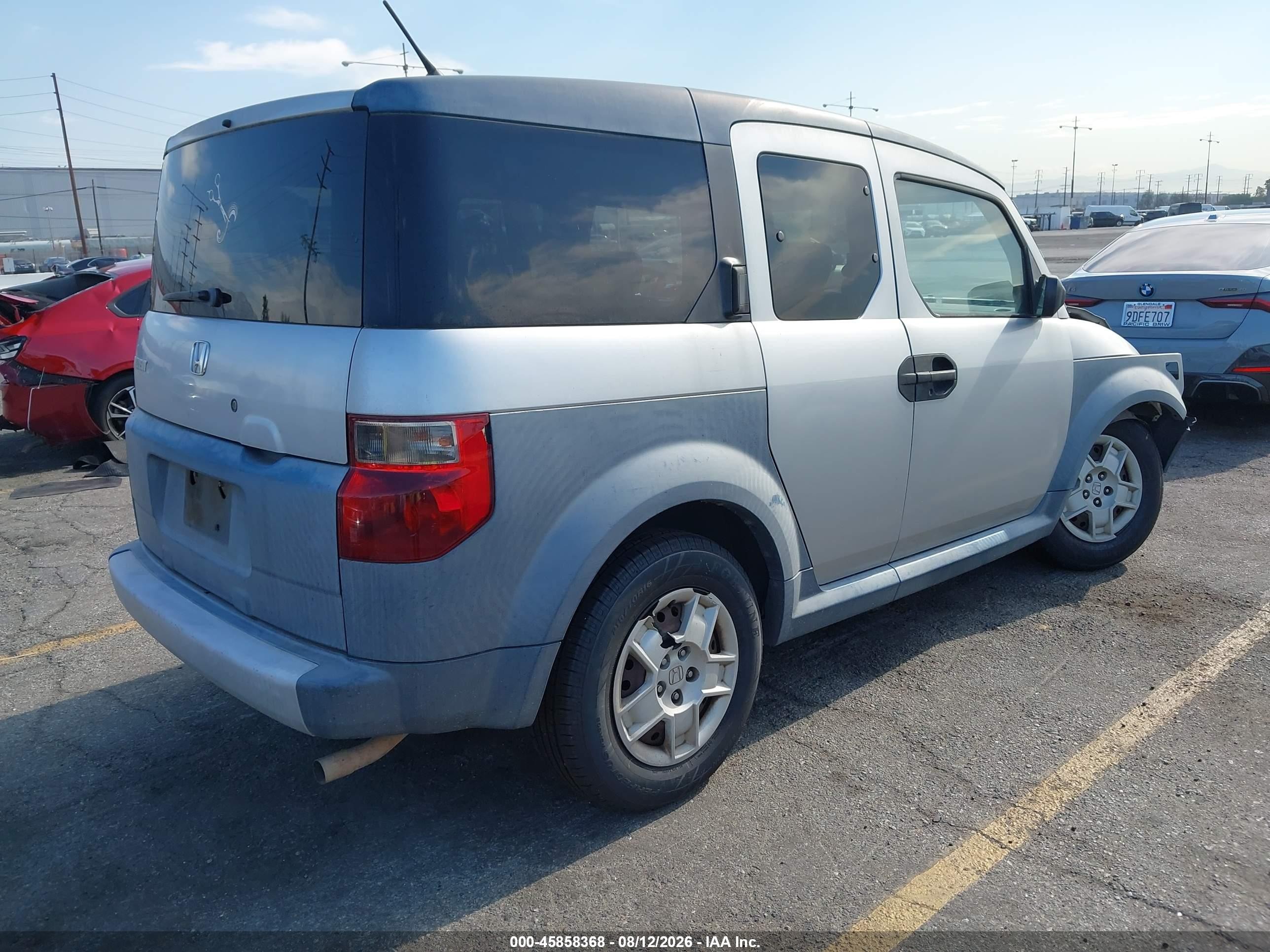 2006 Honda Element Lx Silver vin: 5J6YH18346L011150