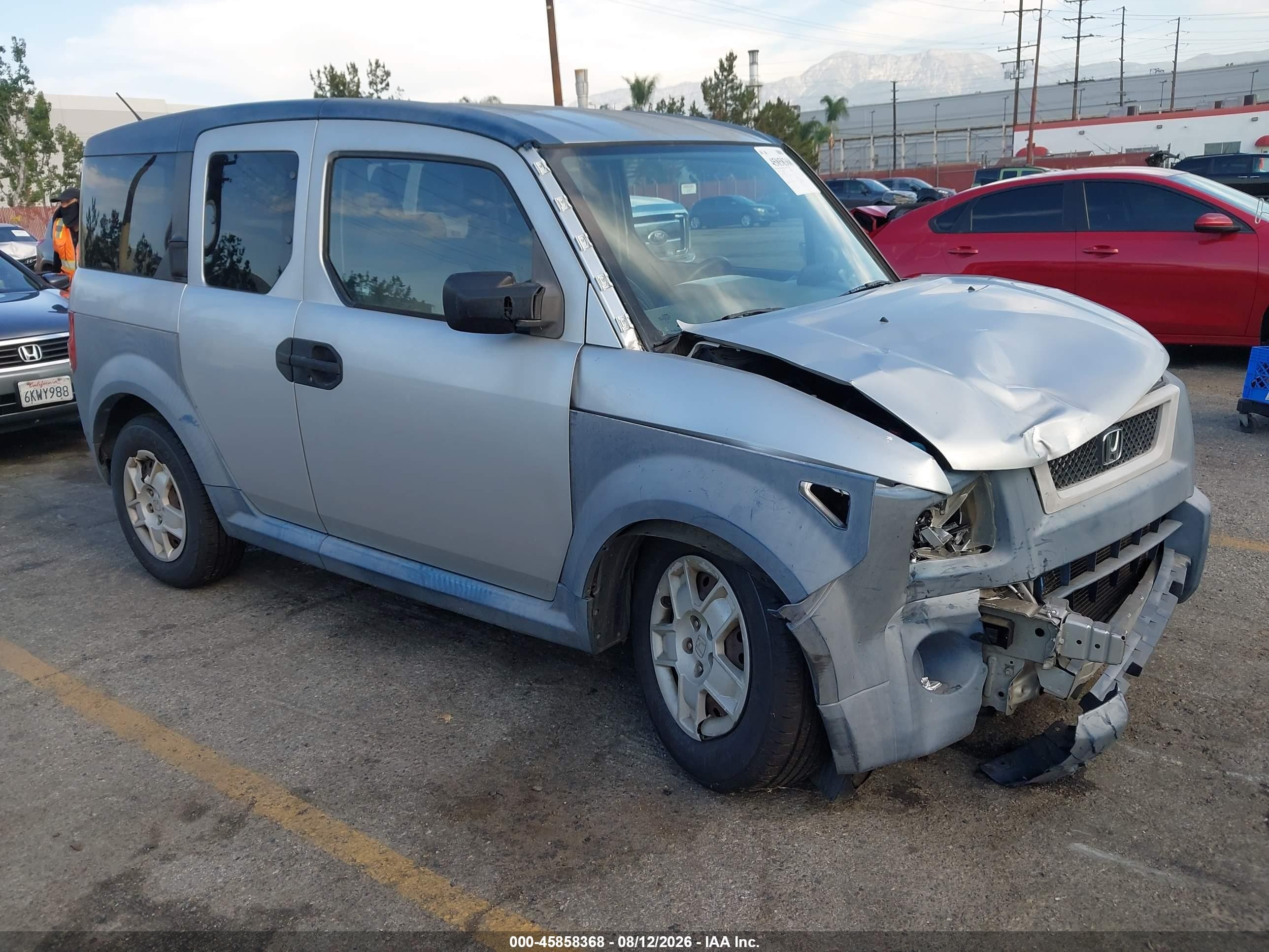 2006 Honda Element Lx Silver vin: 5J6YH18346L011150