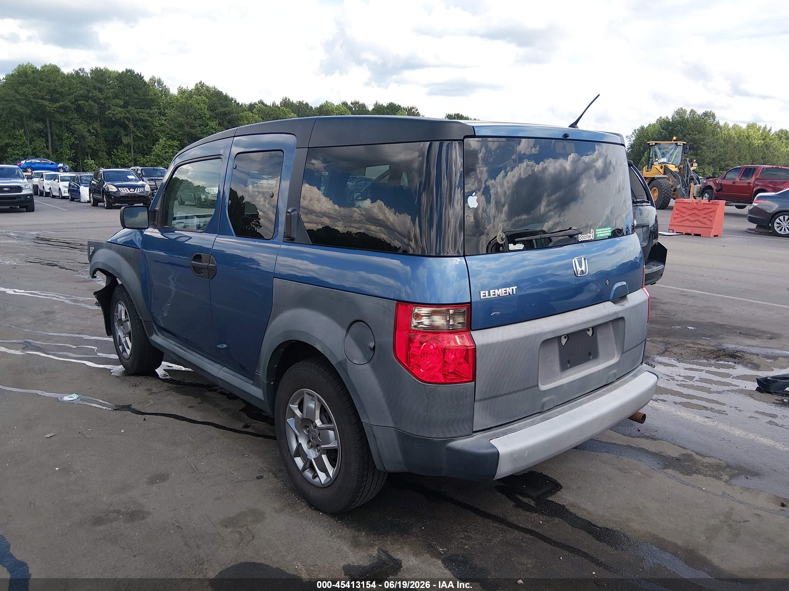 2007 Honda Element Lx Light Blue vin: 5J6YH18347L012123