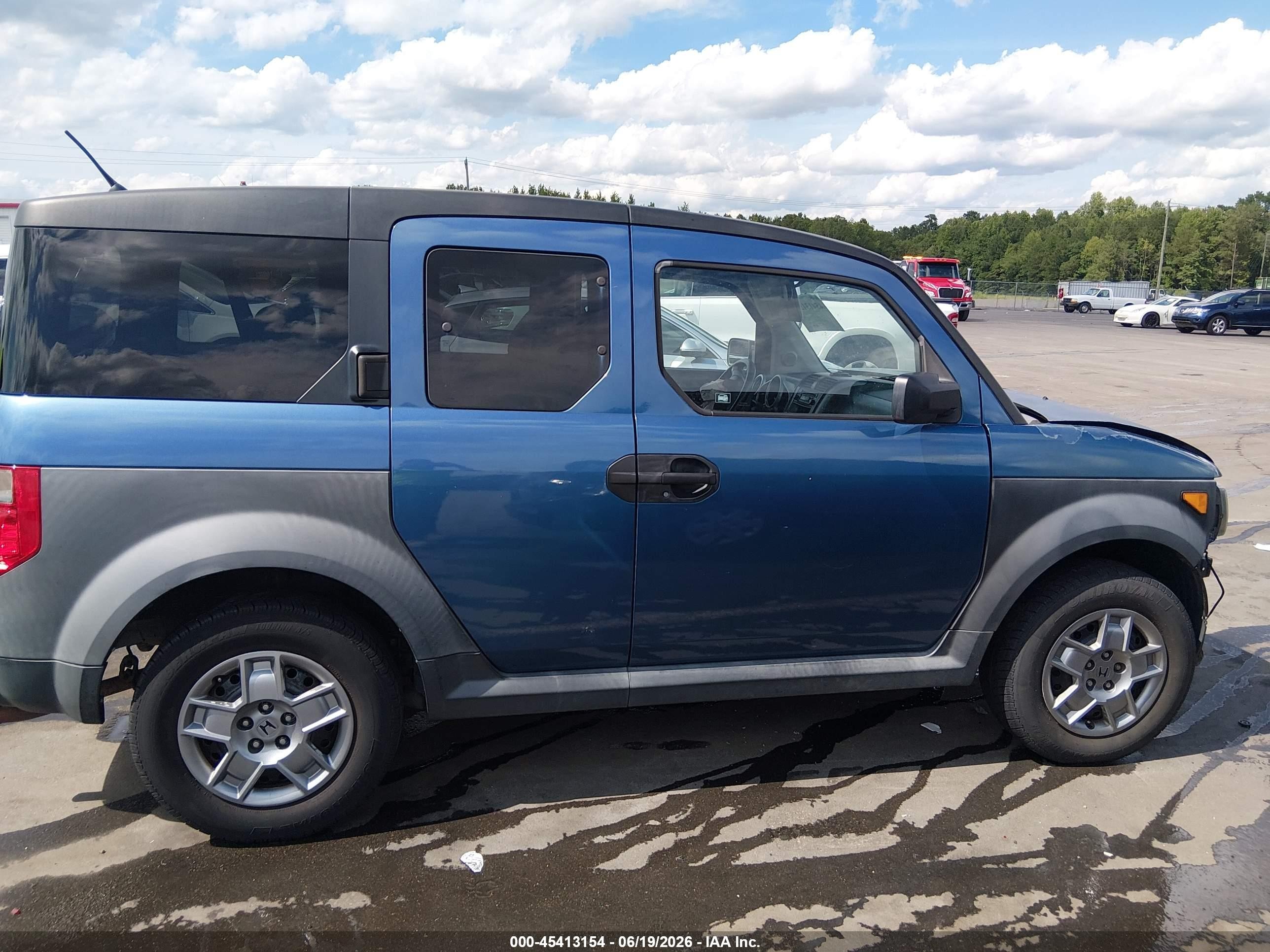 2007 Honda Element Lx Light Blue vin: 5J6YH18347L012123