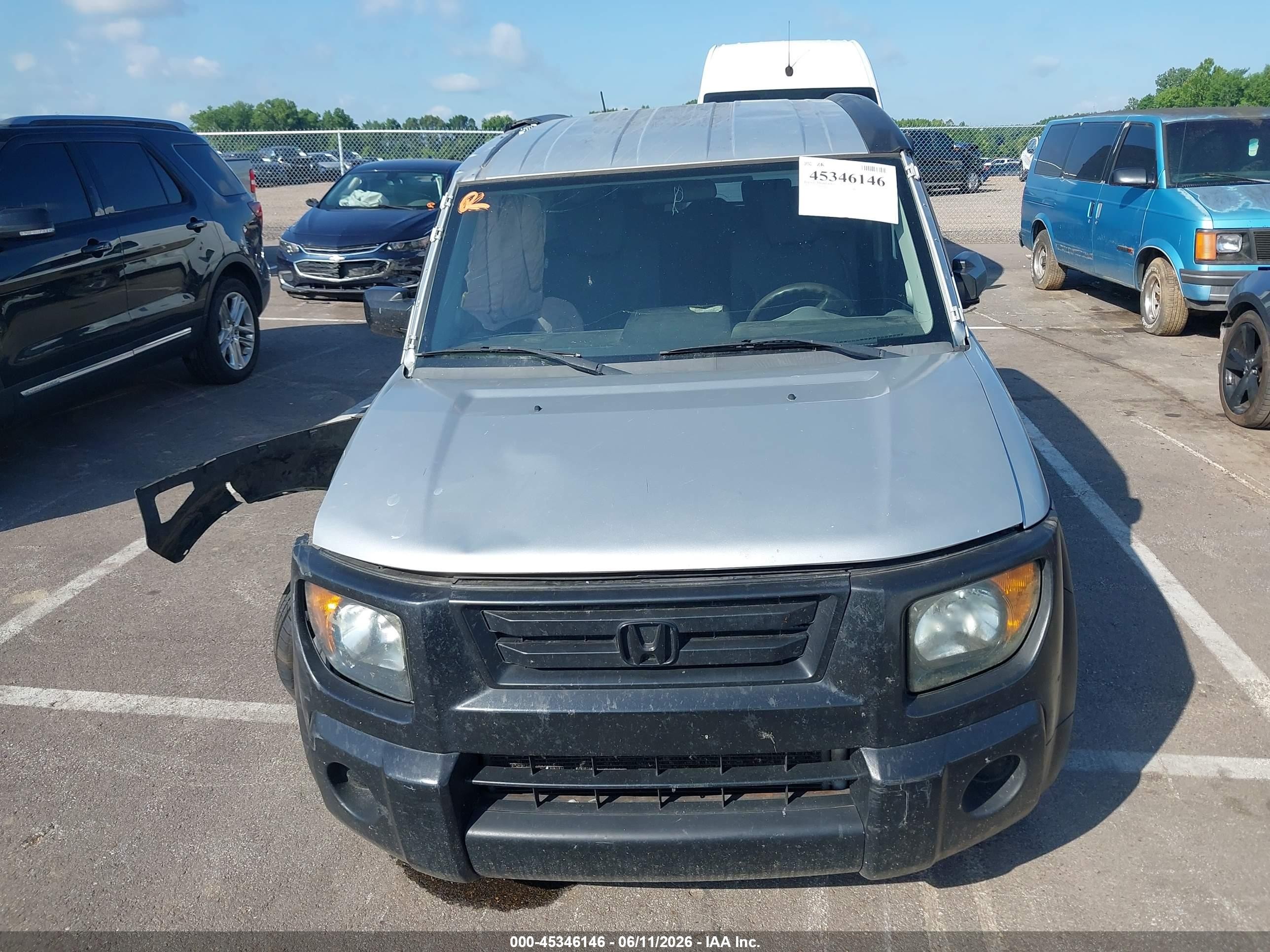 2007 Honda Element Lx Gray vin: 5J6YH18347L012574
