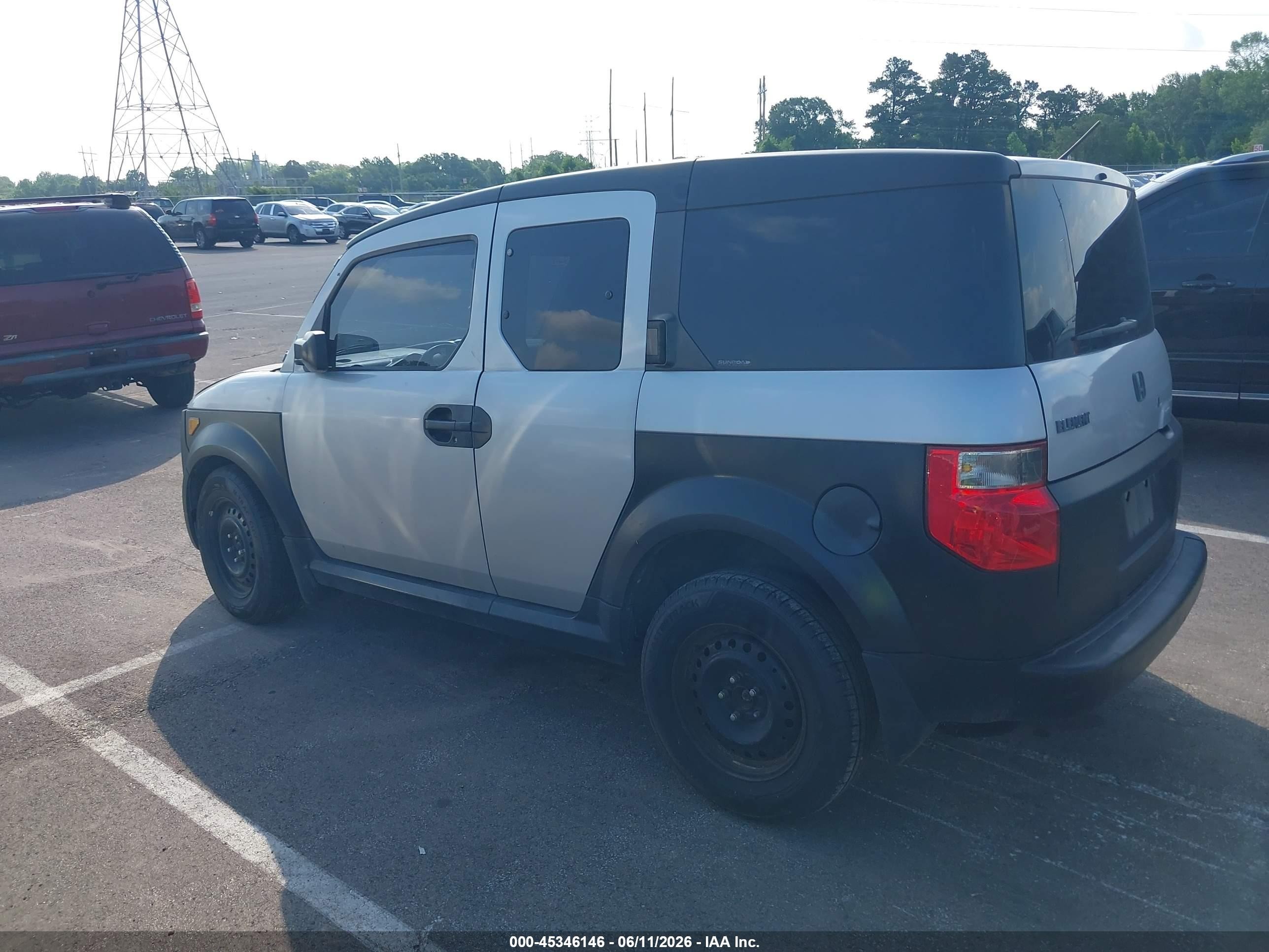 2007 Honda Element Lx Gray vin: 5J6YH18347L012574