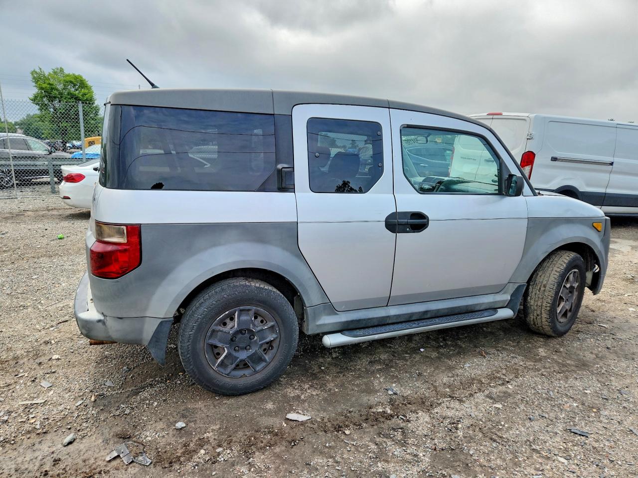 2005 Honda Element Lx Silver vin: 5J6YH18355L004223