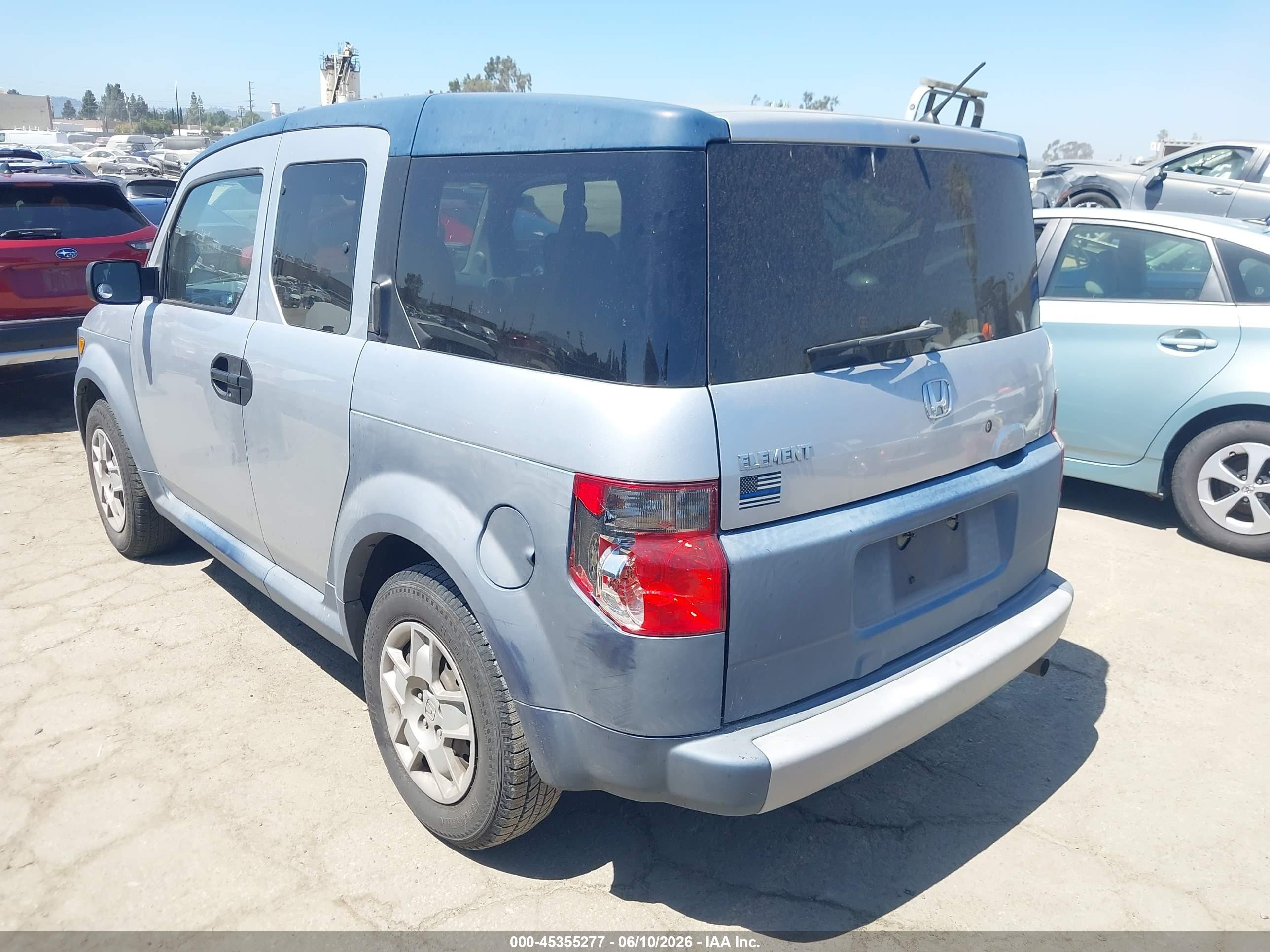 2006 Honda Element Lx Silver vin: 5J6YH18356L011108