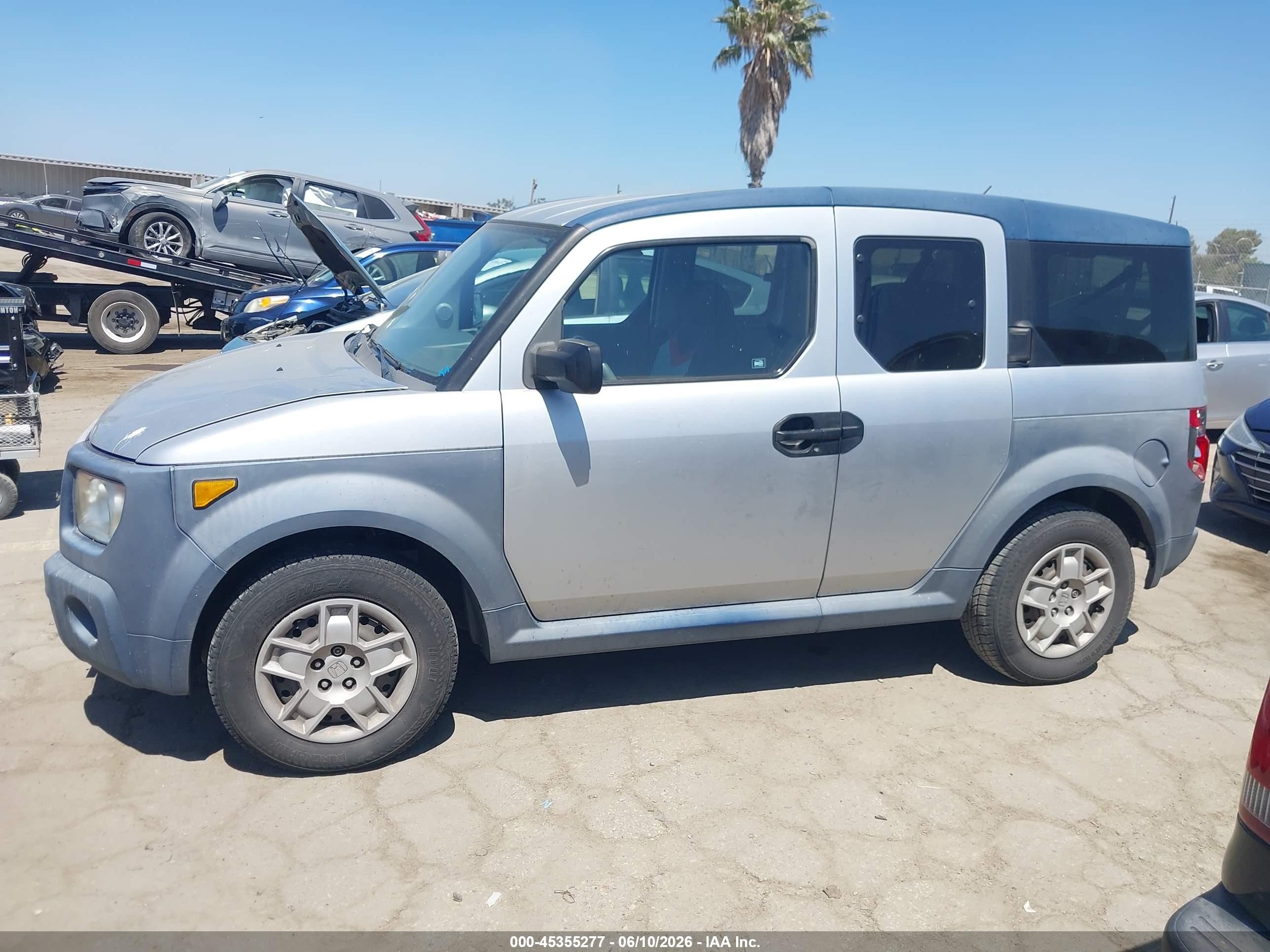 2006 Honda Element Lx Silver vin: 5J6YH18356L011108