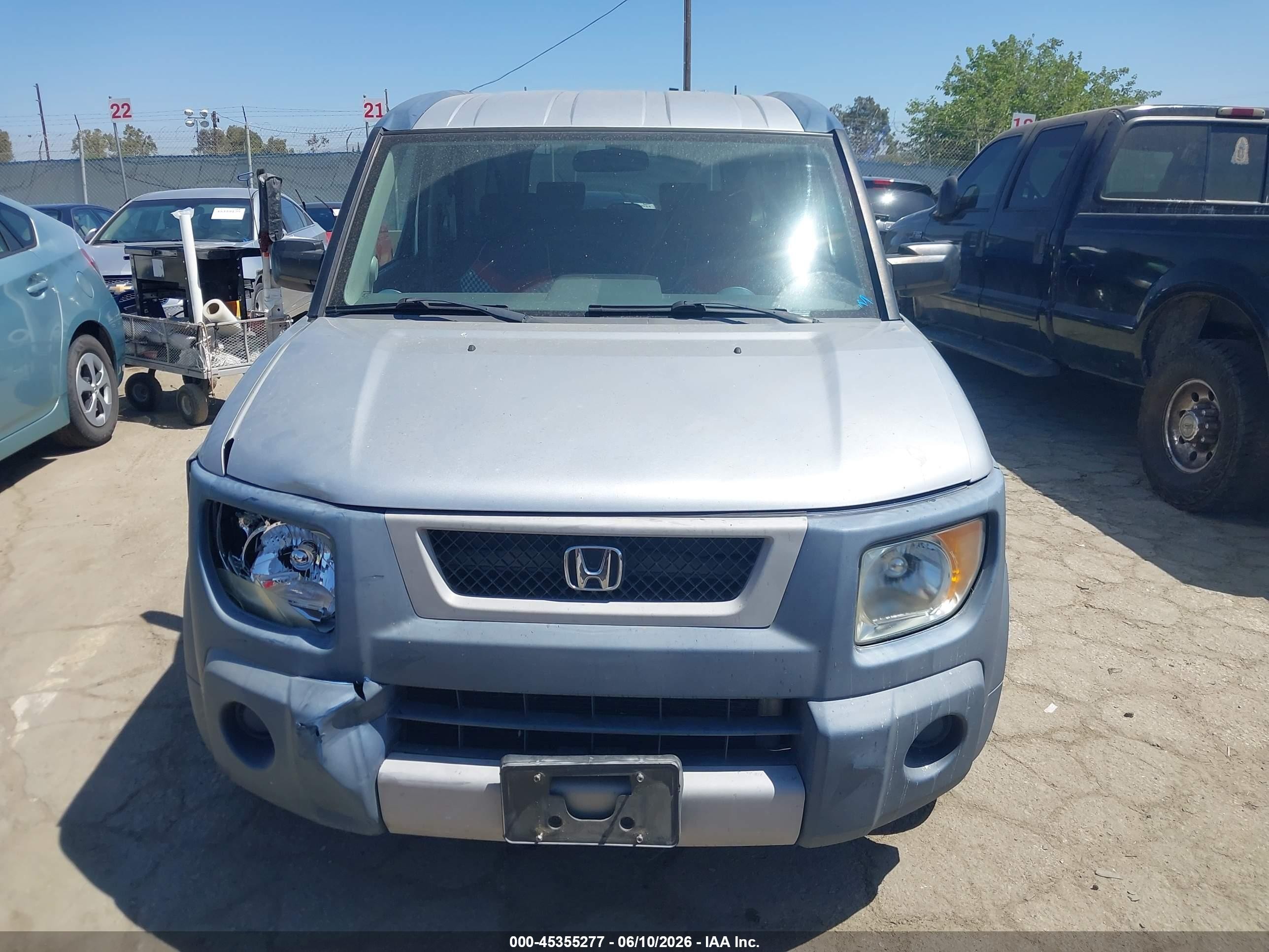 2006 Honda Element Lx Silver vin: 5J6YH18356L011108