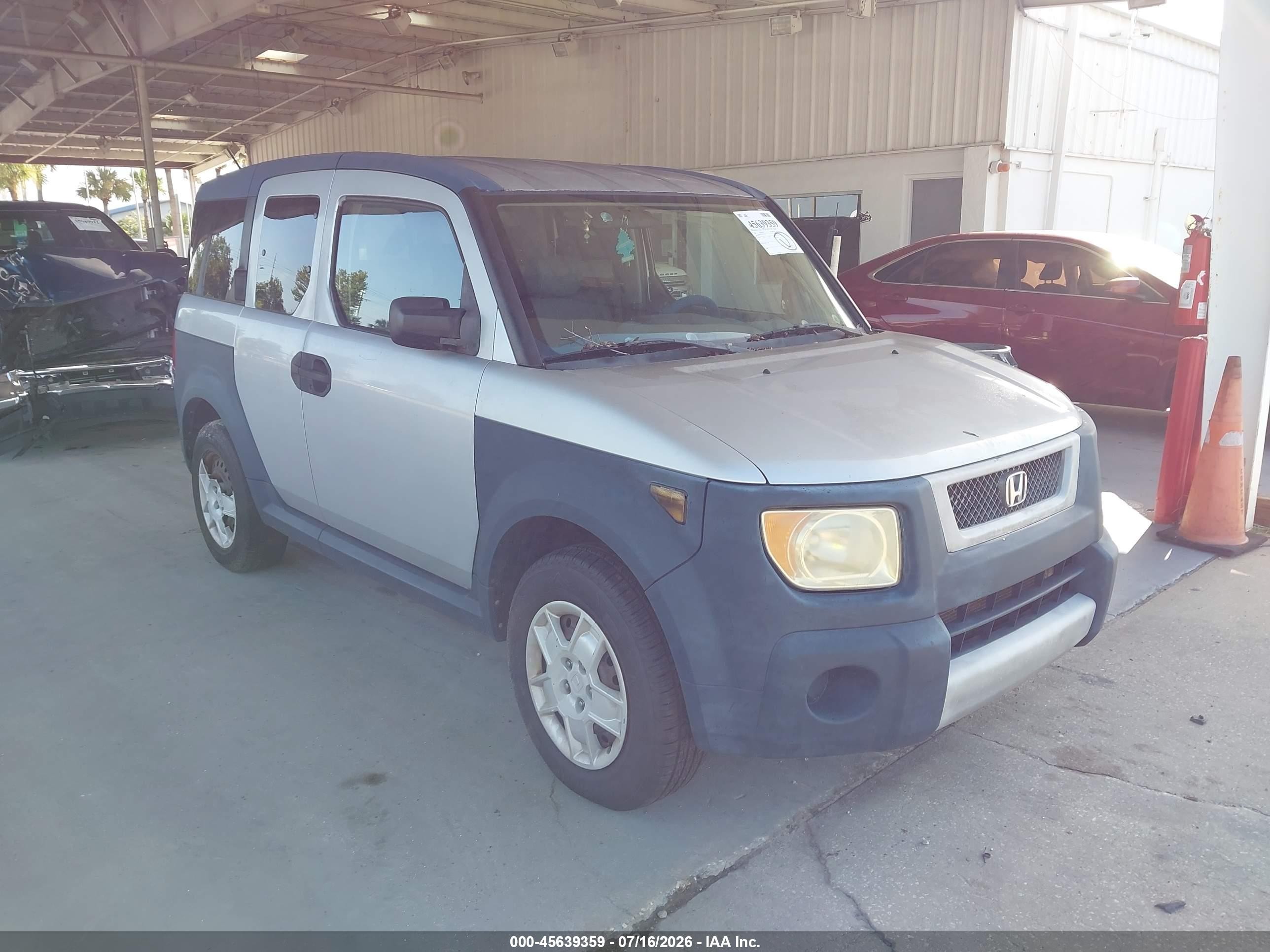 2006 Honda Element Lx Silver vin: 5J6YH18366L007178