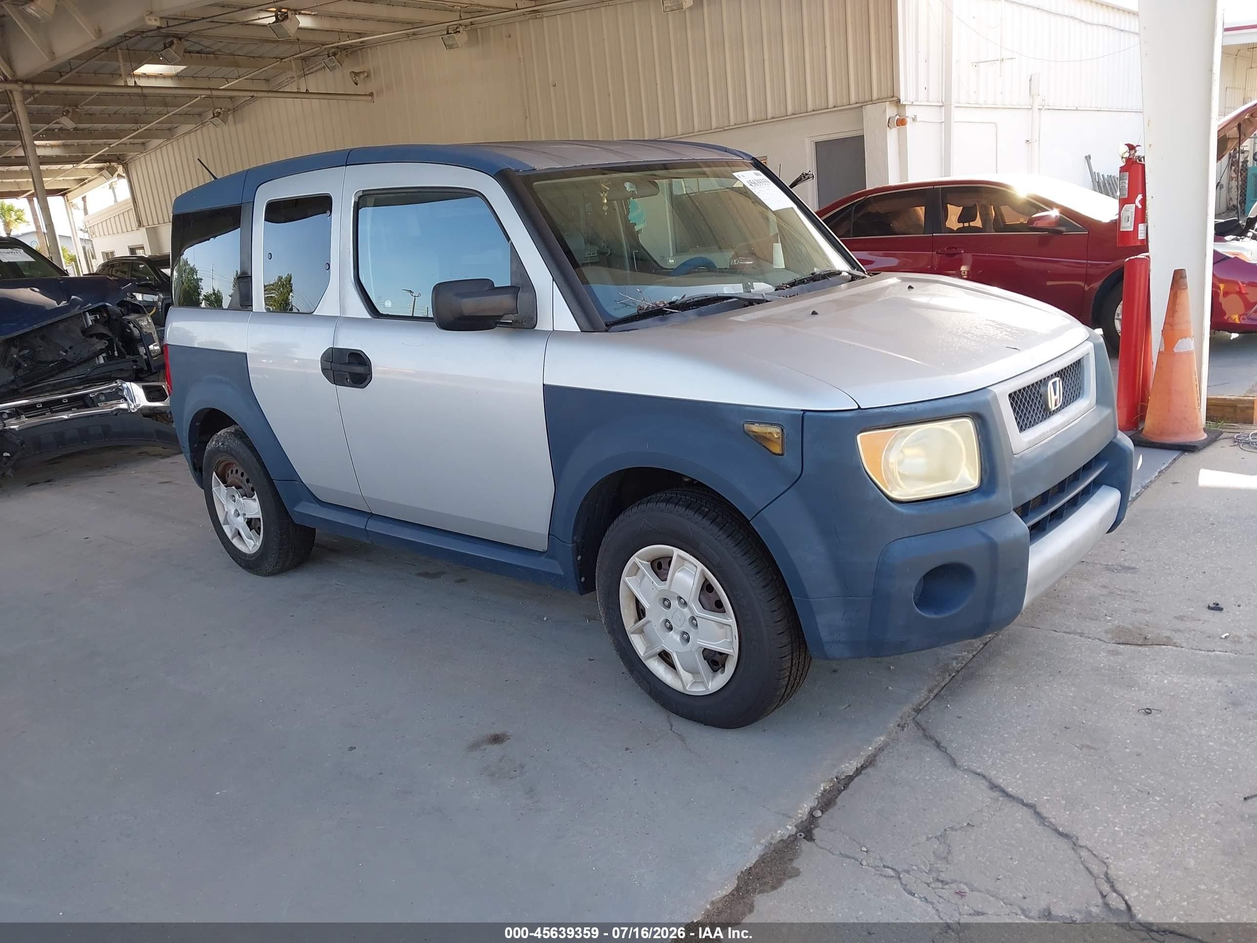 2006 Honda Element Lx Silver vin: 5J6YH18366L007178
