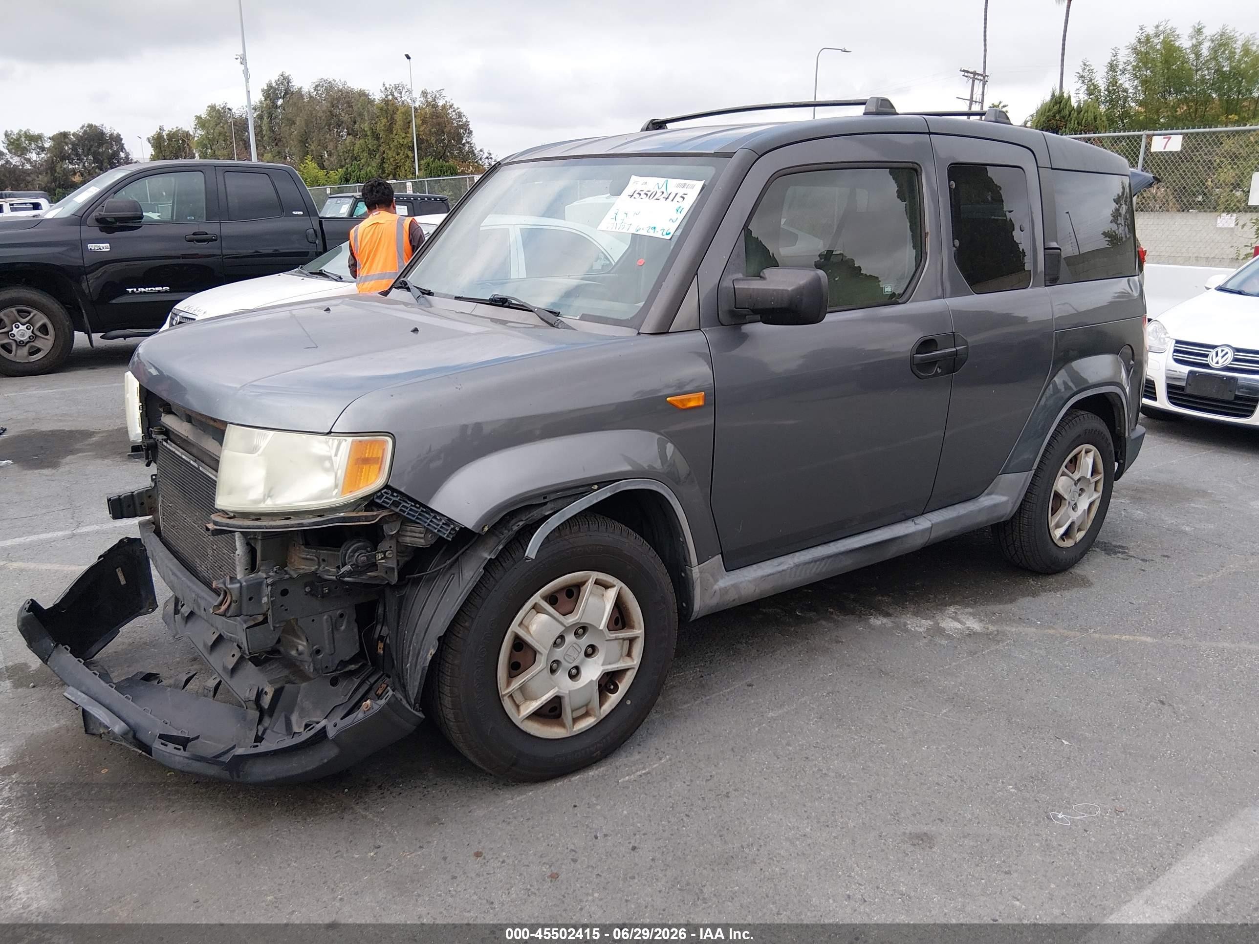 2009 Honda Element Lx Gray vin: 5J6YH18369L003149