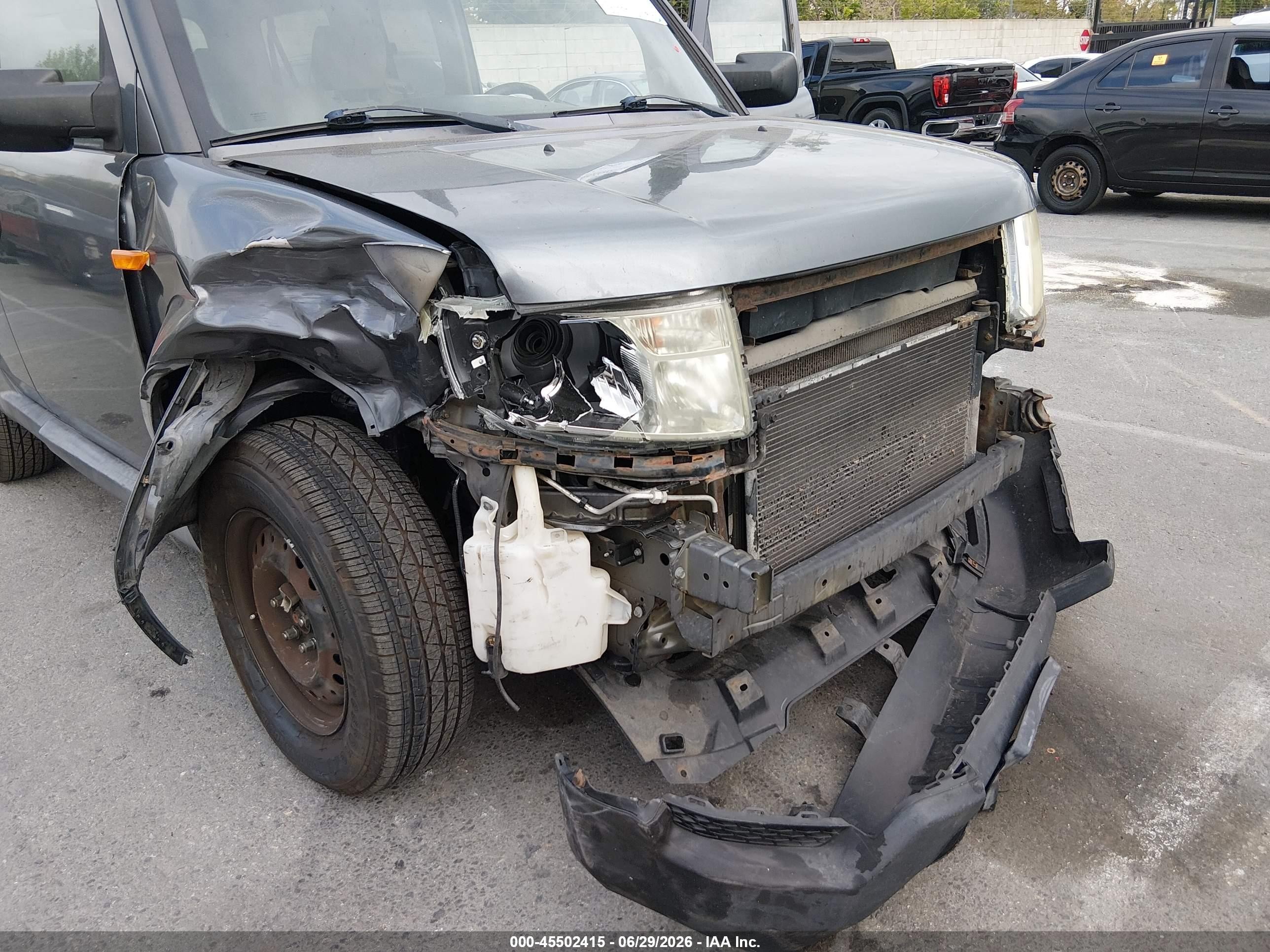 2009 Honda Element Lx Gray vin: 5J6YH18369L003149