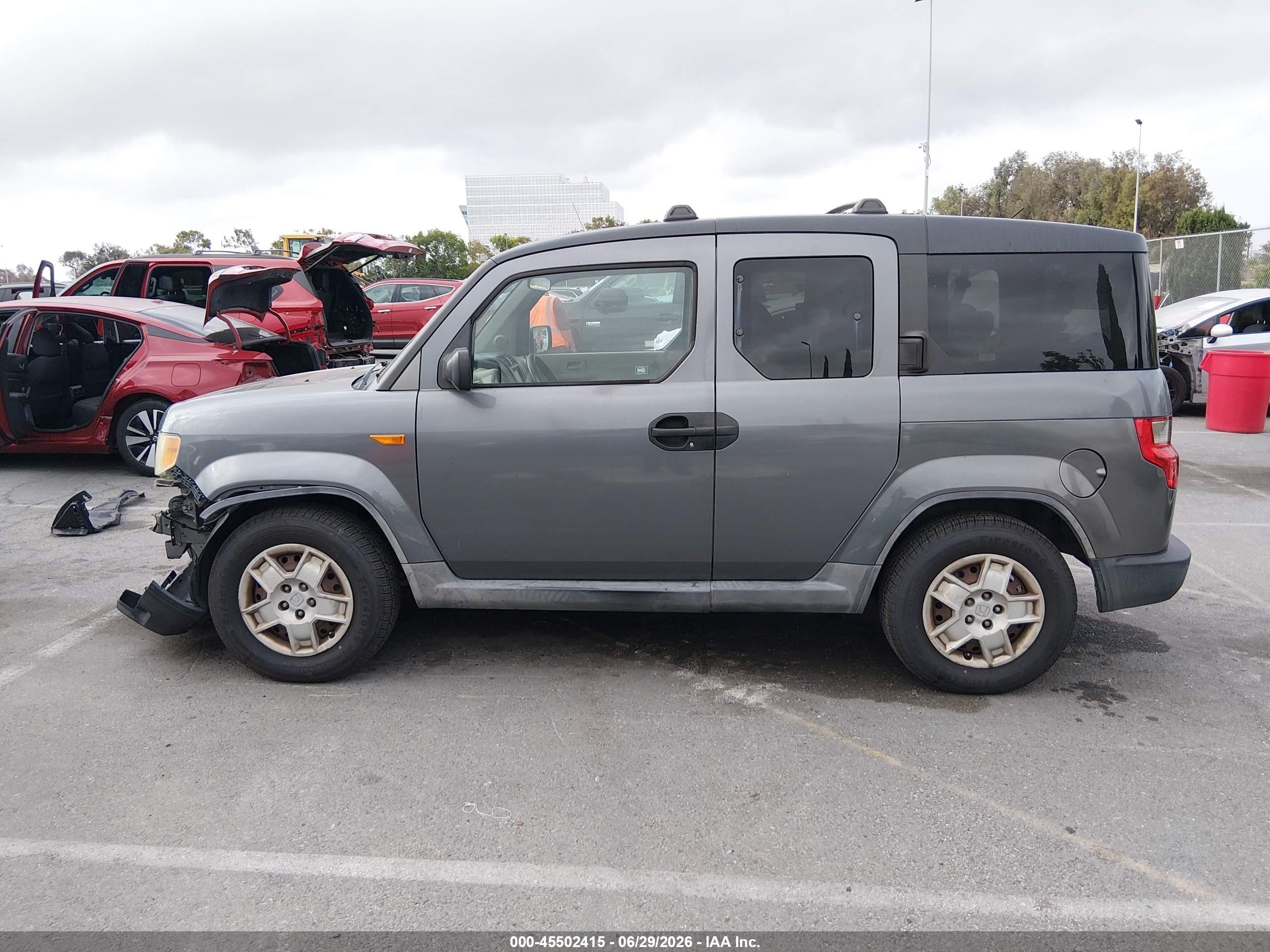 2009 Honda Element Lx Gray vin: 5J6YH18369L003149