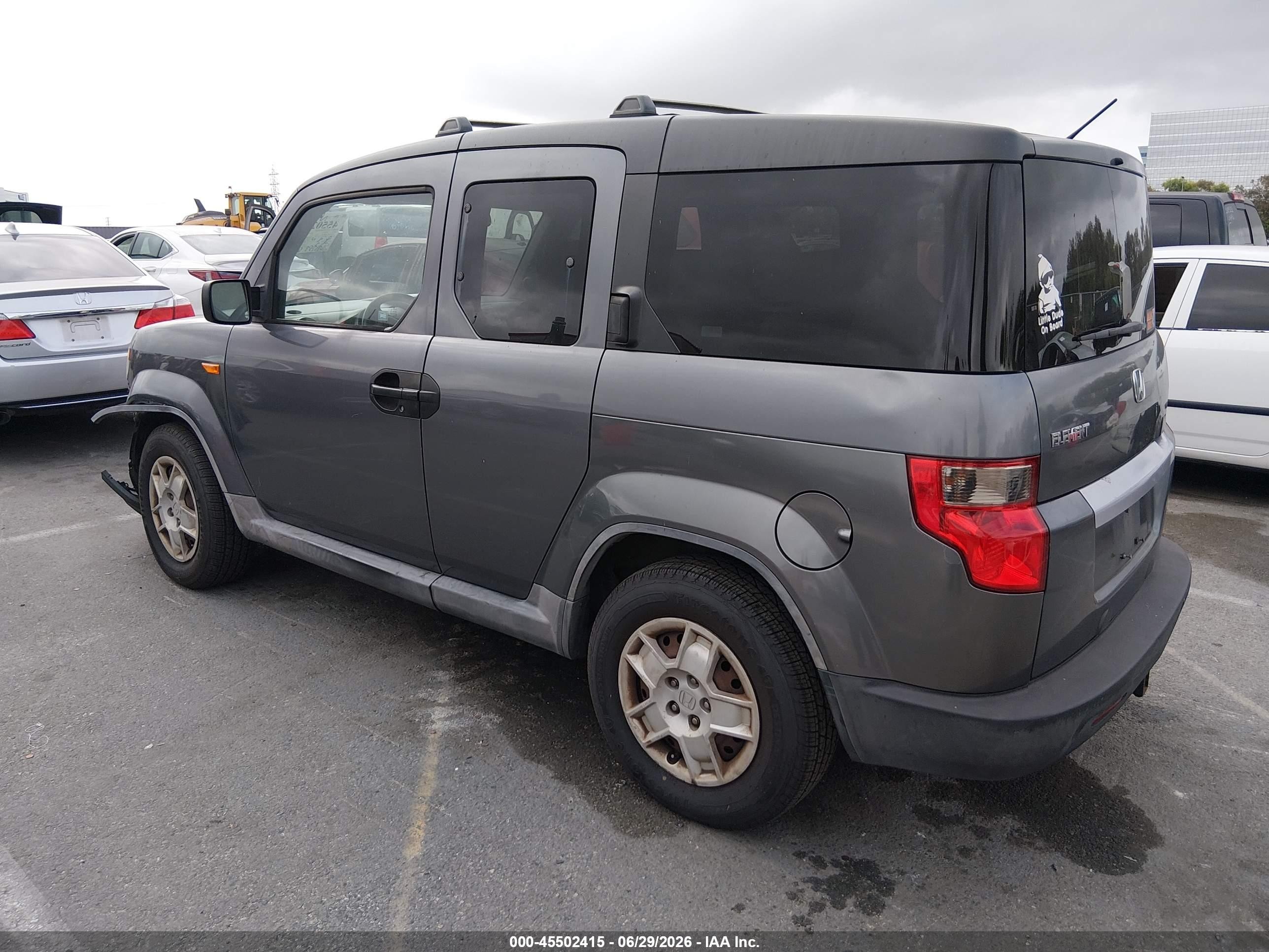 2009 Honda Element Lx Gray vin: 5J6YH18369L003149
