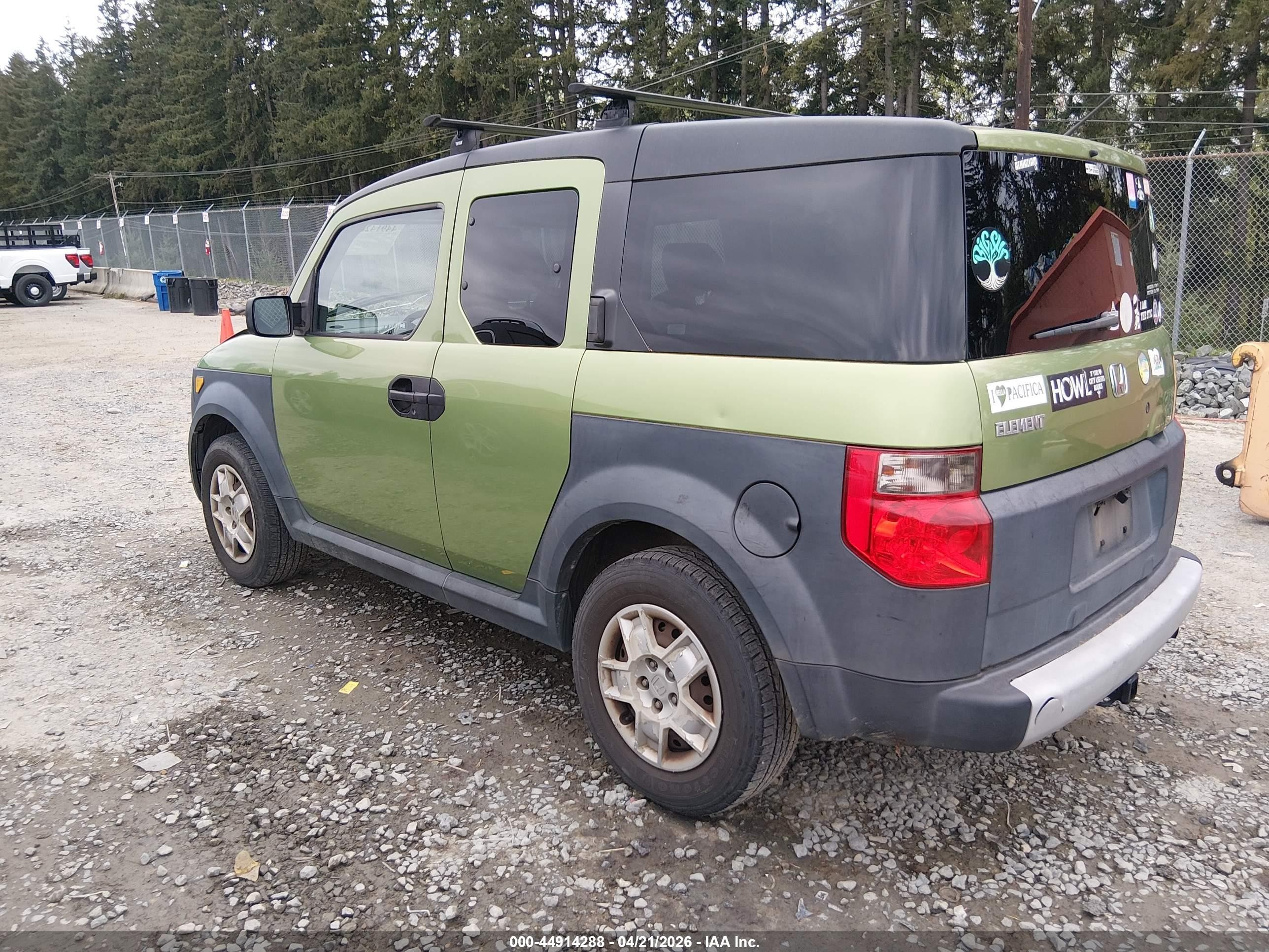 2007 Honda Element Lx Green vin: 5J6YH18377L017302