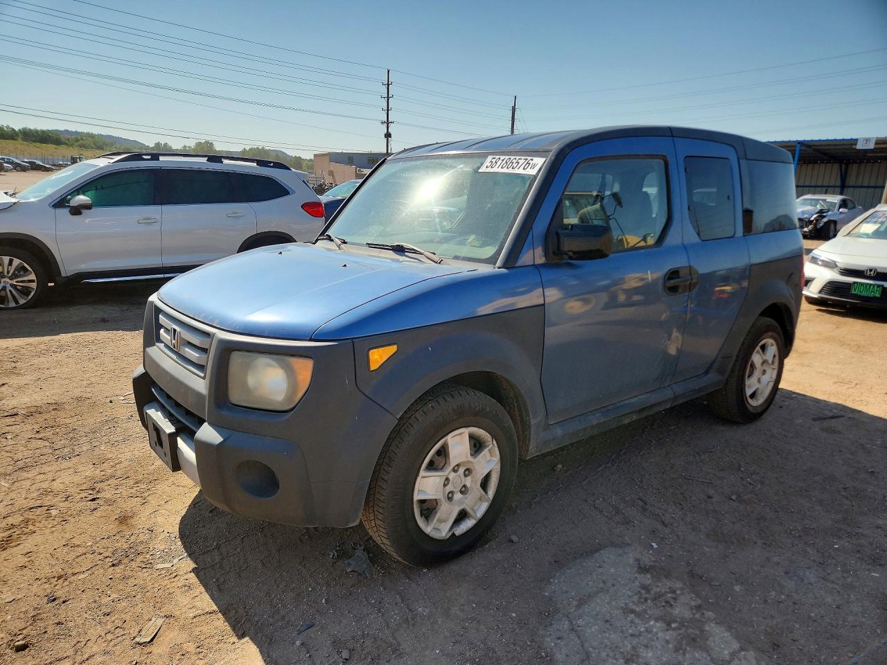 2008 Honda Element Lx Blue vin: 5J6YH18378L017396