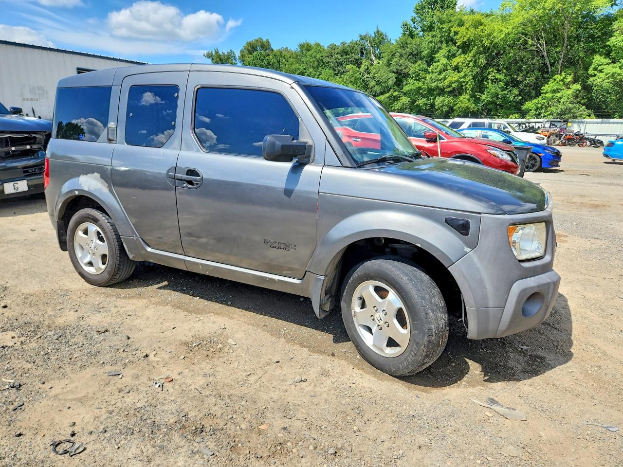 2004 Honda Element Lx Gray vin: 5J6YH18384L013271