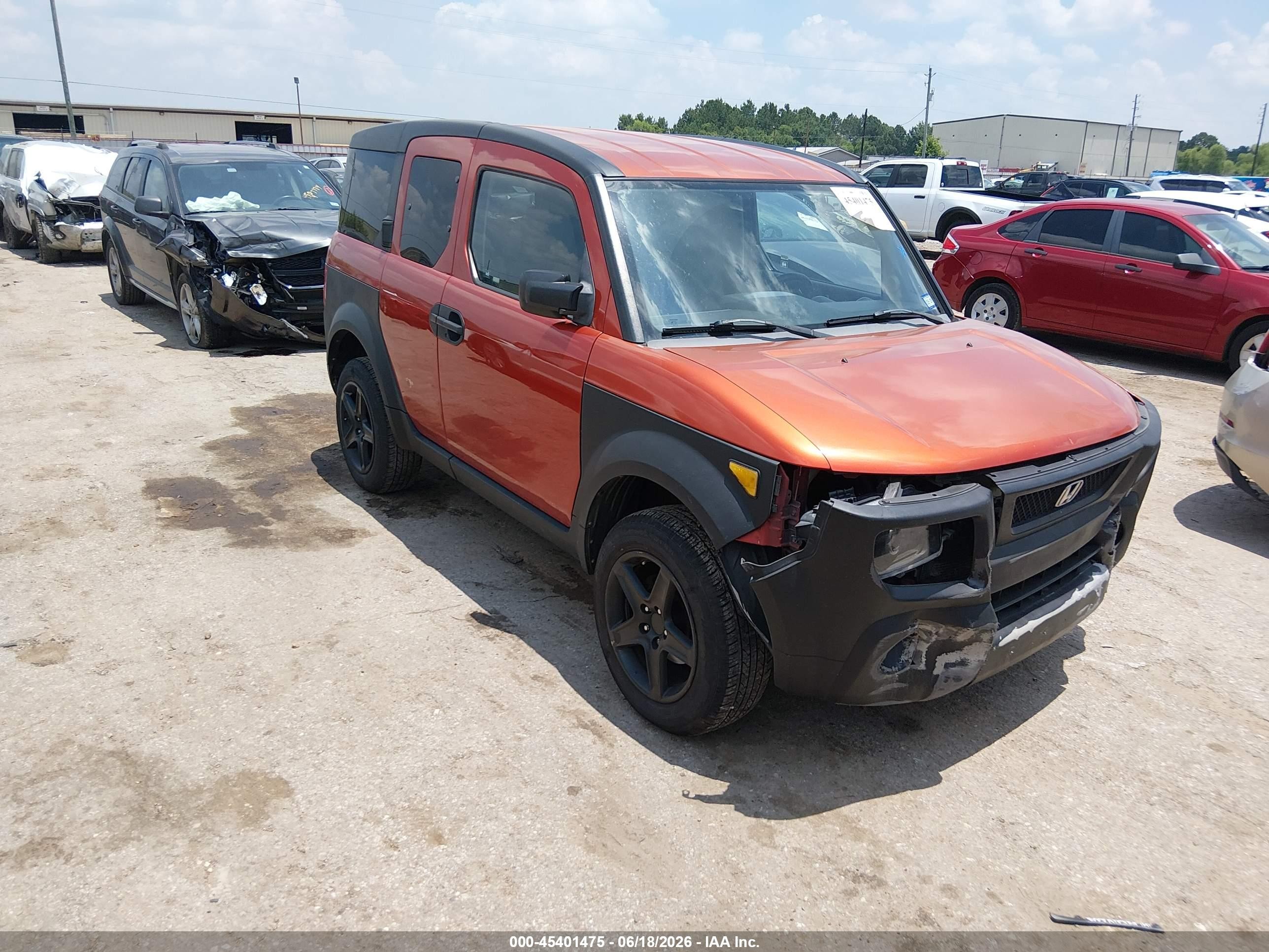 2005 Honda Element Lx Orange vin: 5J6YH18385L003776