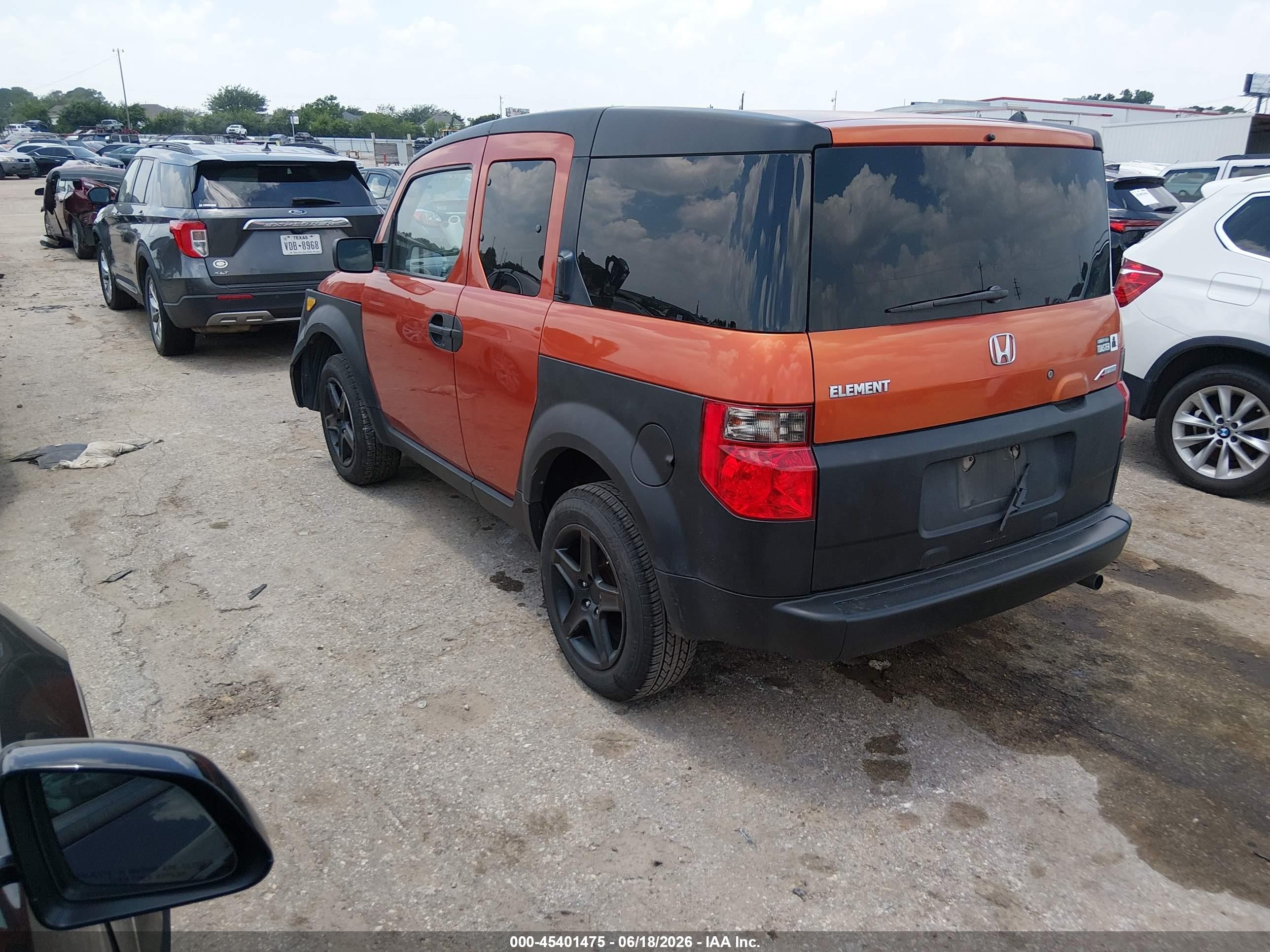 2005 Honda Element Lx Оранжевый vin: 5J6YH18385L003776