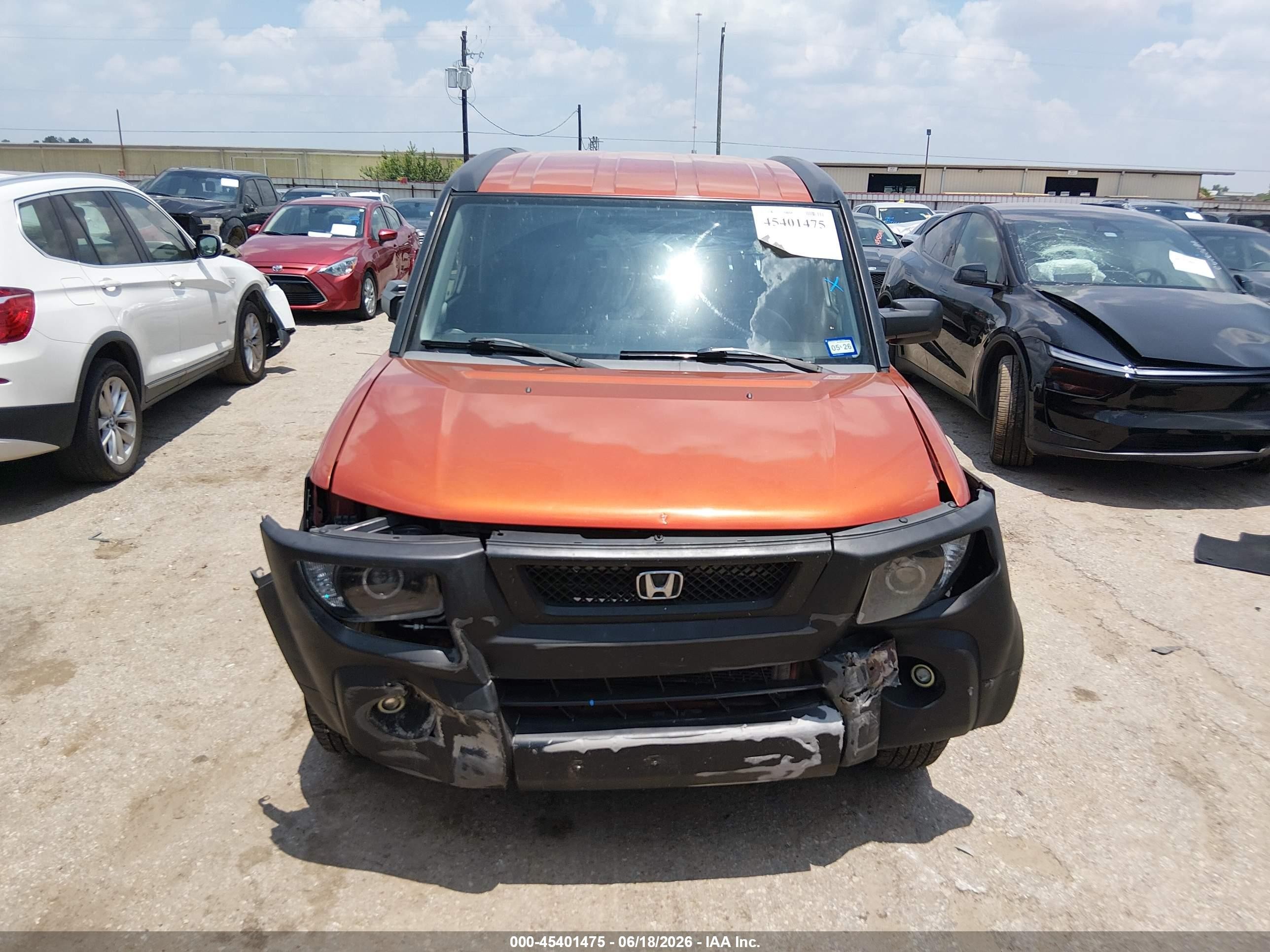 2005 Honda Element Lx Оранжевый vin: 5J6YH18385L003776