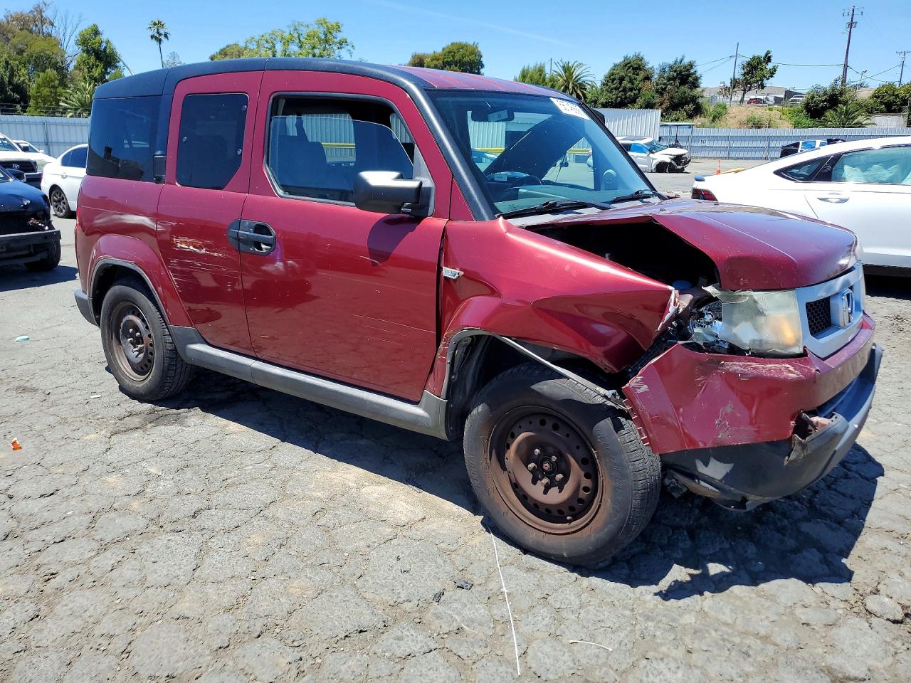 2009 Honda Element Lx Burgundy vin: 5J6YH18389L000477