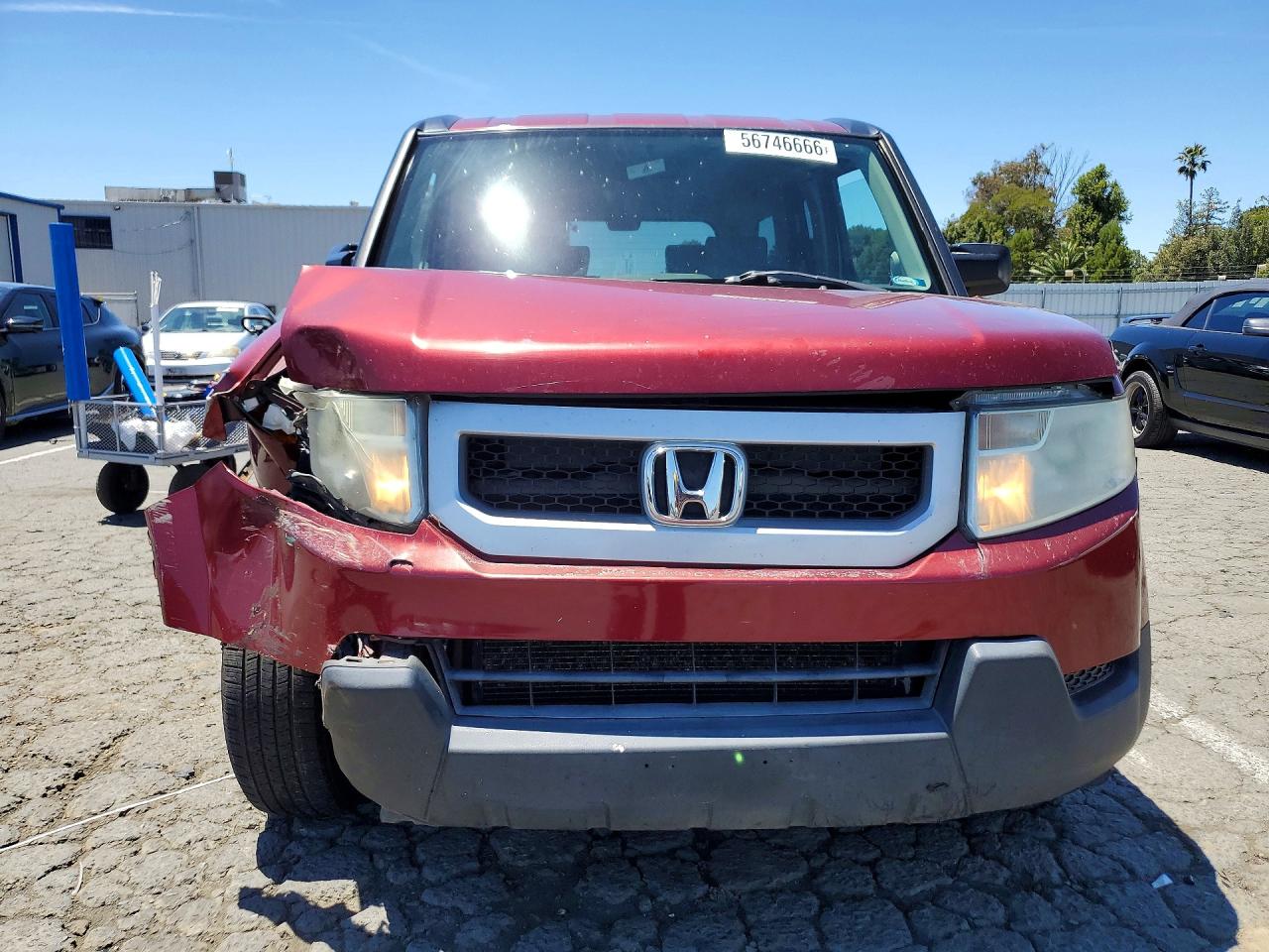 2009 Honda Element Lx Burgundy vin: 5J6YH18389L000477