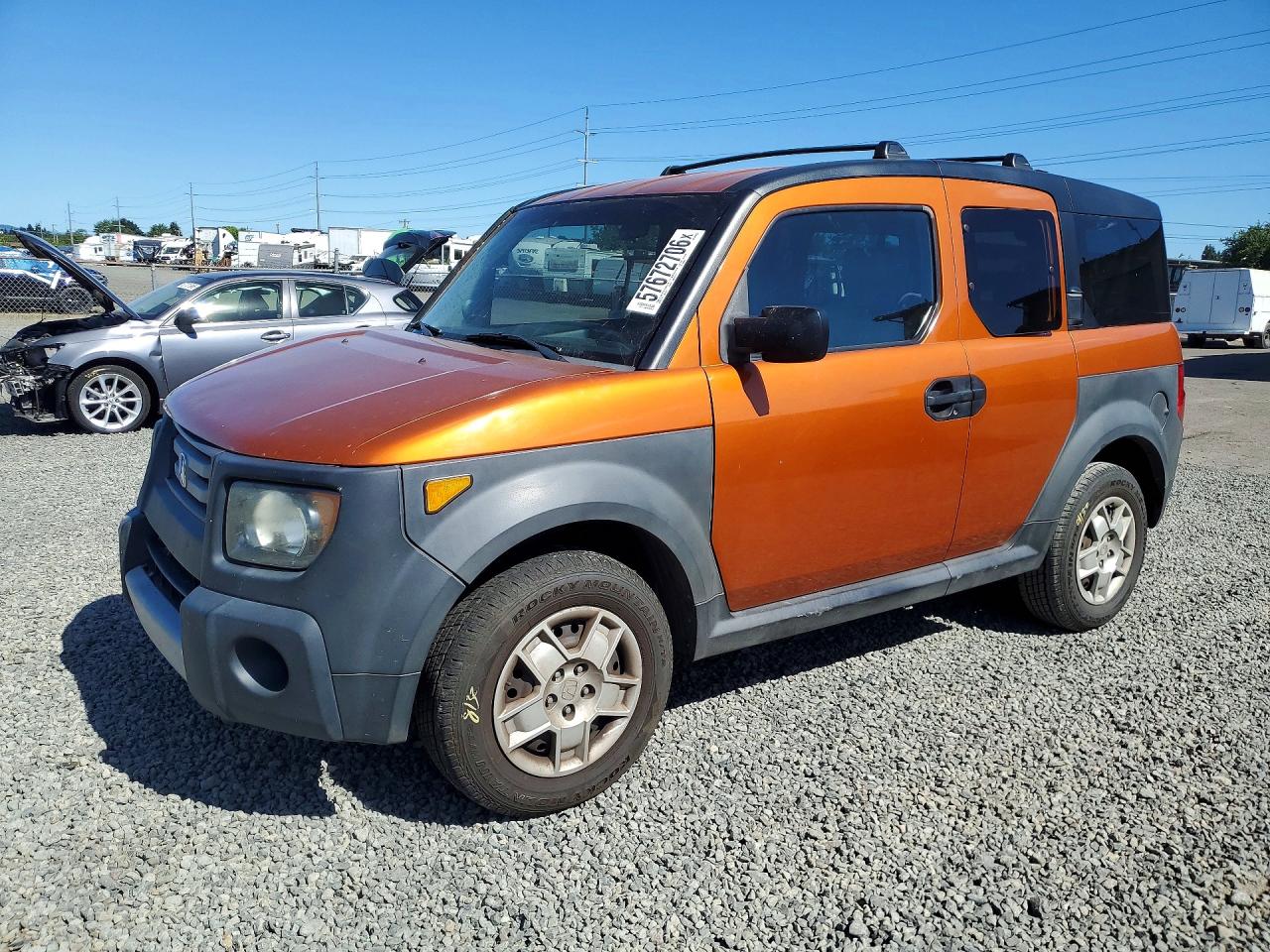 2007 Honda Element Lx Orange vin: 5J6YH18397L002414