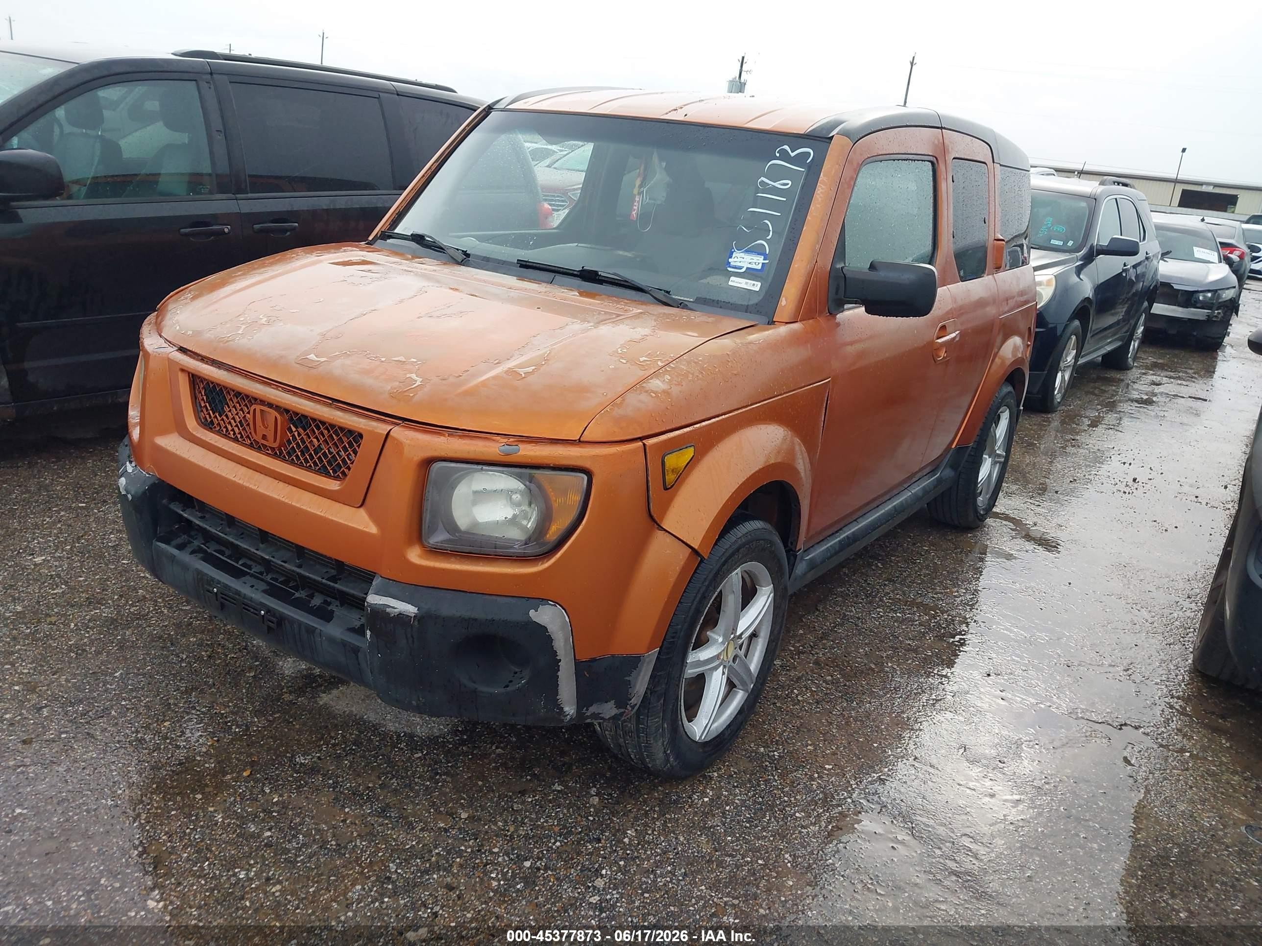 2008 Honda Element Lx Orange vin: 5J6YH18398L013415