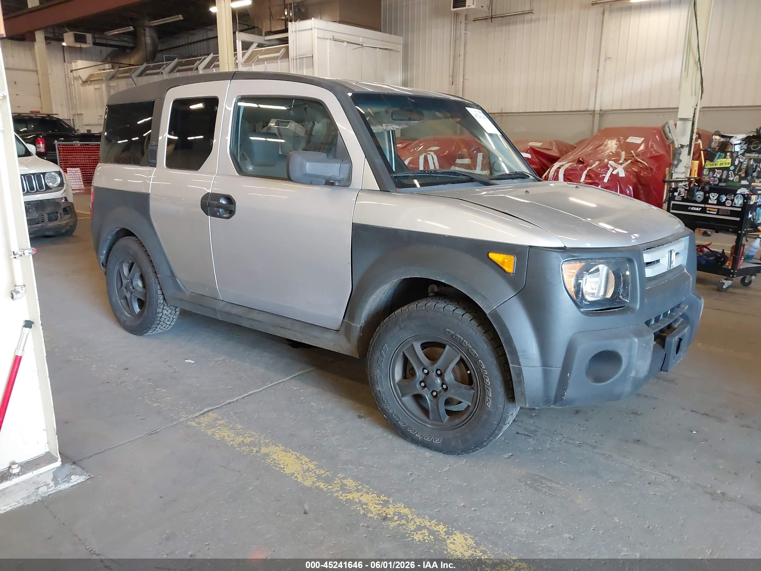 2007 Honda Element Lx Silver vin: 5J6YH183X7L004642