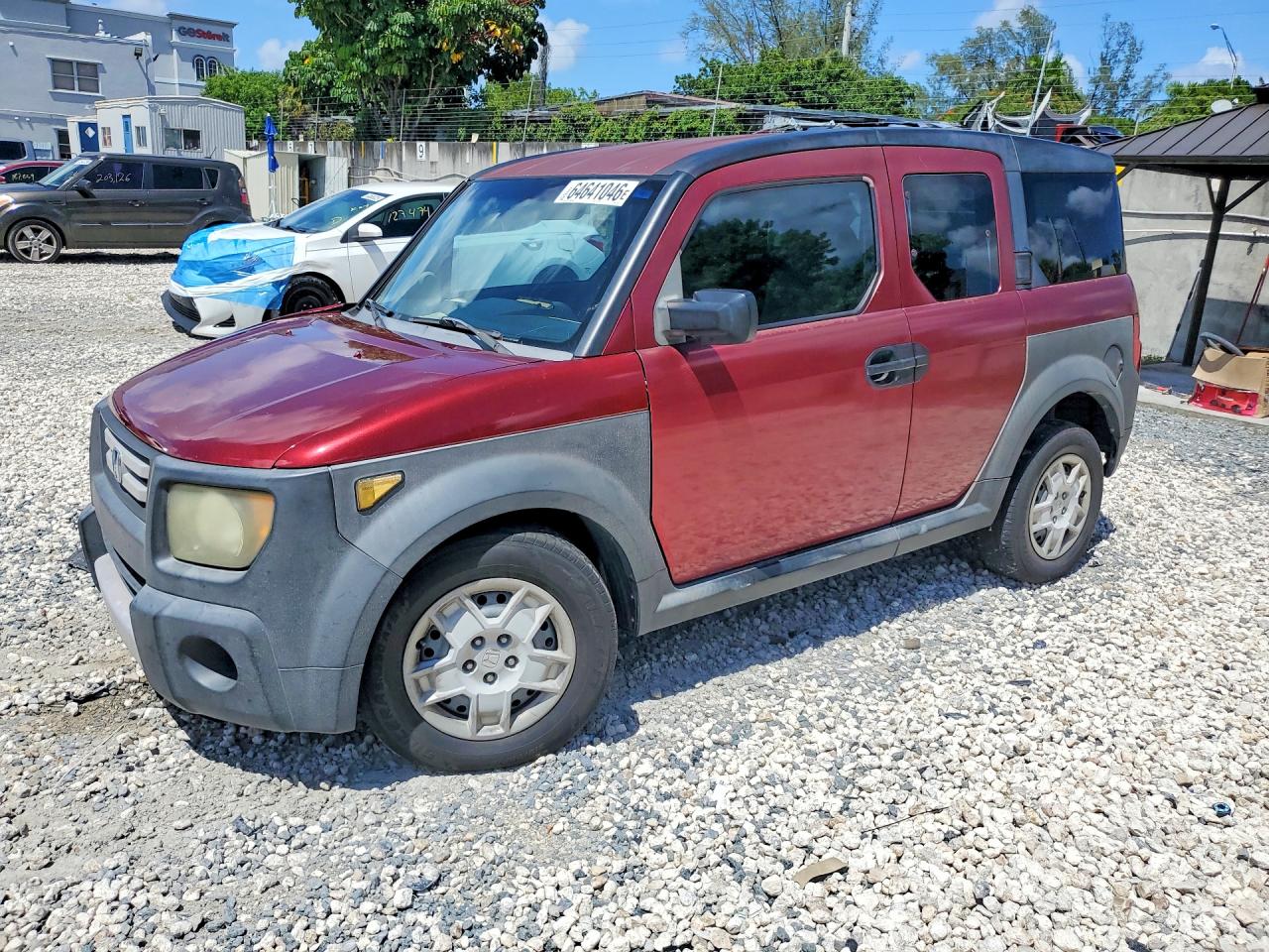 2007 Honda Element Lx Red vin: 5J6YH183X7L012787