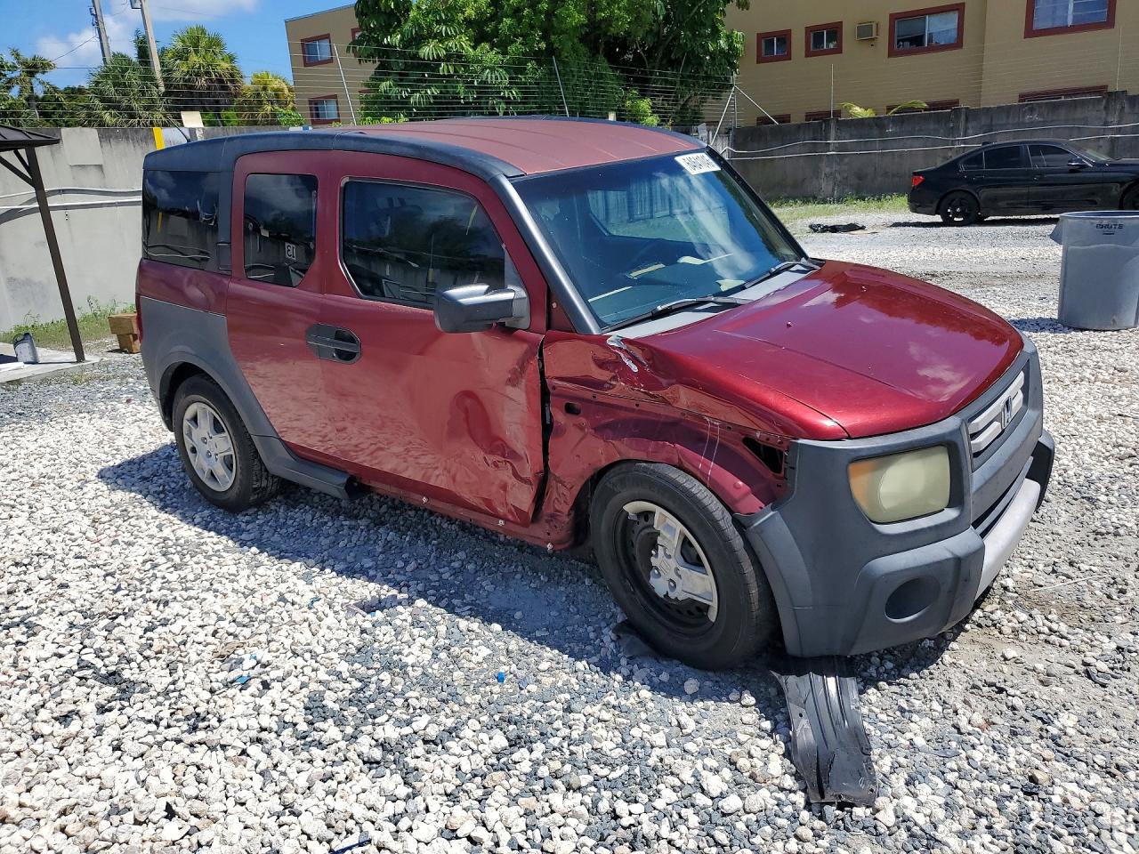 2007 Honda Element Lx Red vin: 5J6YH183X7L012787