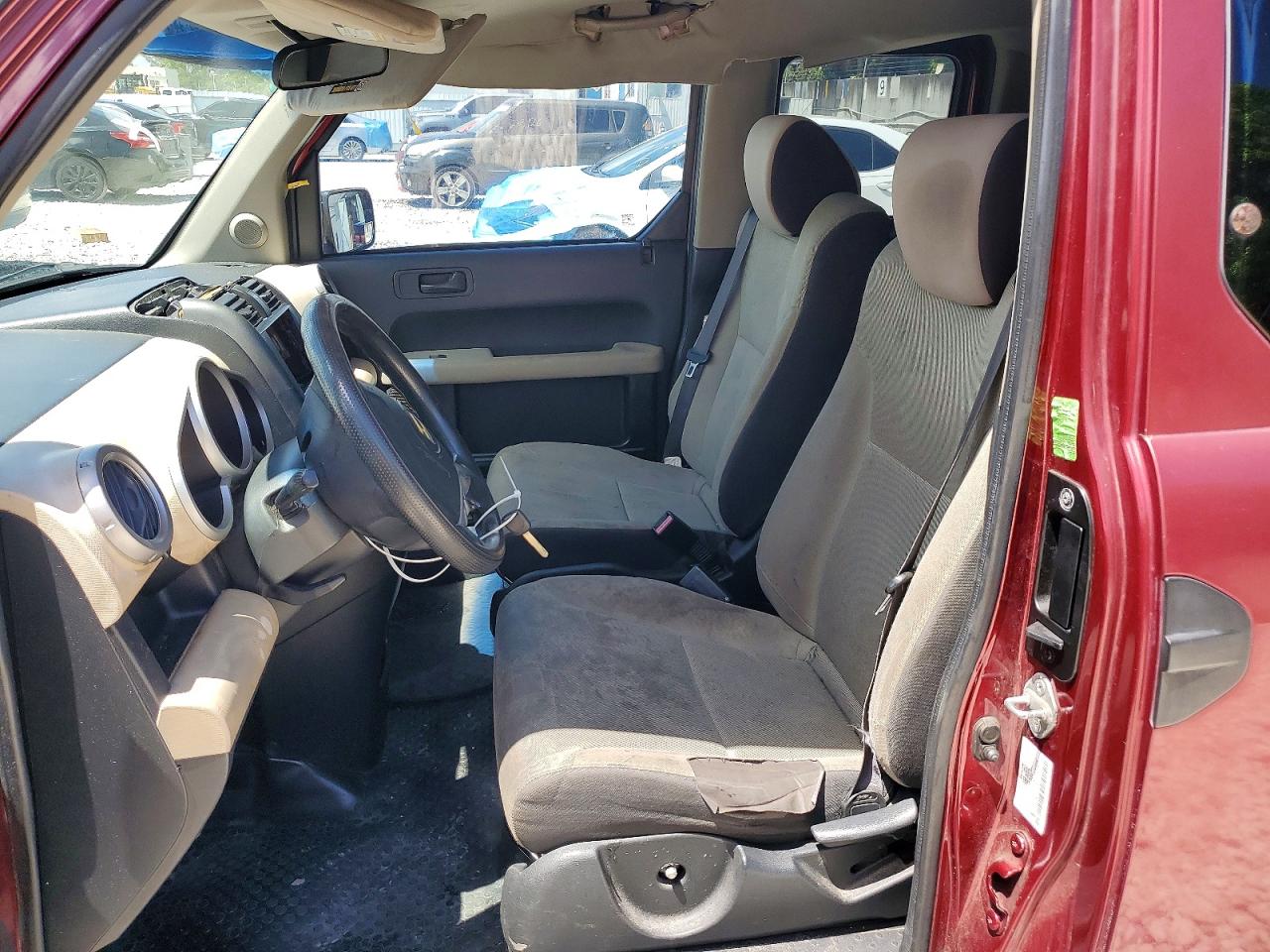 2007 Honda Element Lx Red vin: 5J6YH183X7L012787