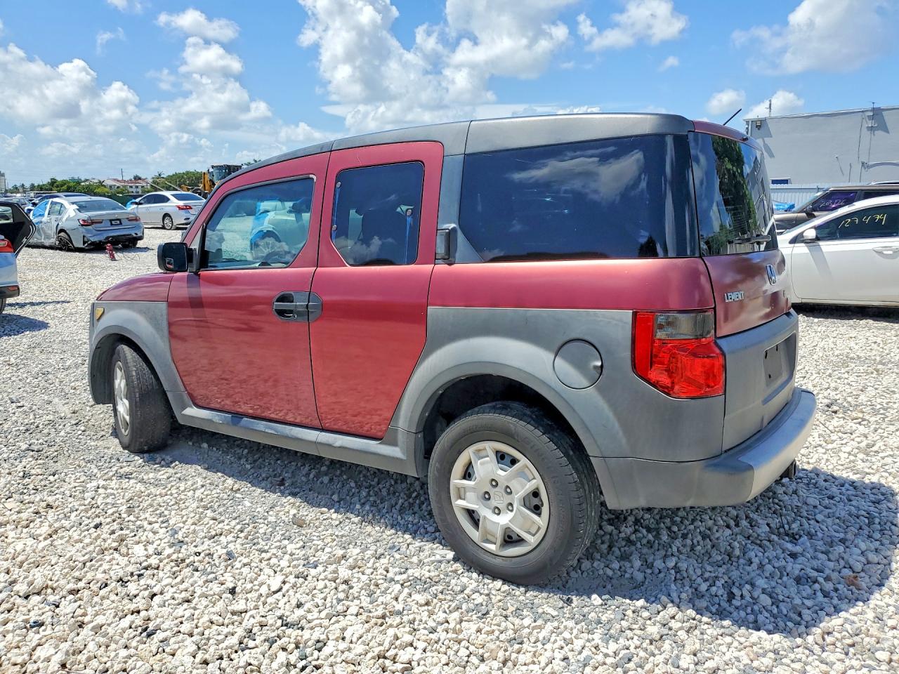 2007 Honda Element Lx Red vin: 5J6YH183X7L012787