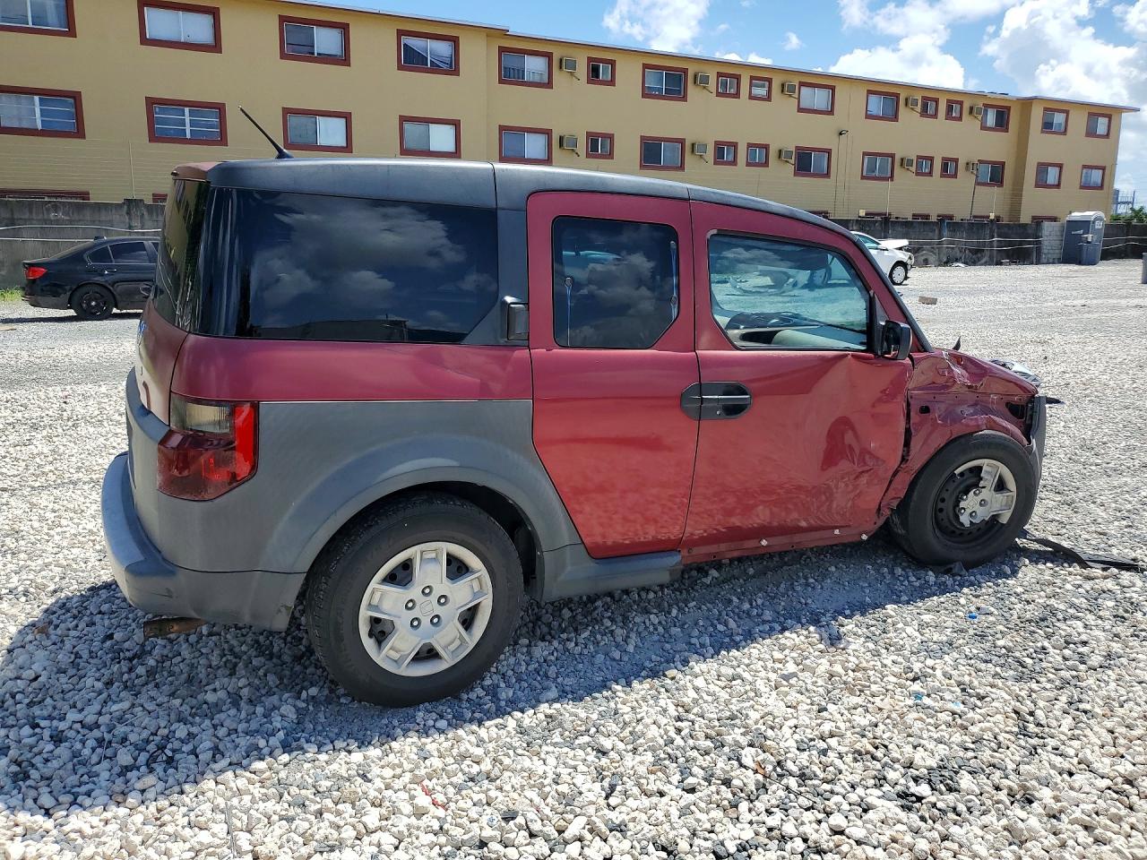 2007 Honda Element Lx Red vin: 5J6YH183X7L012787