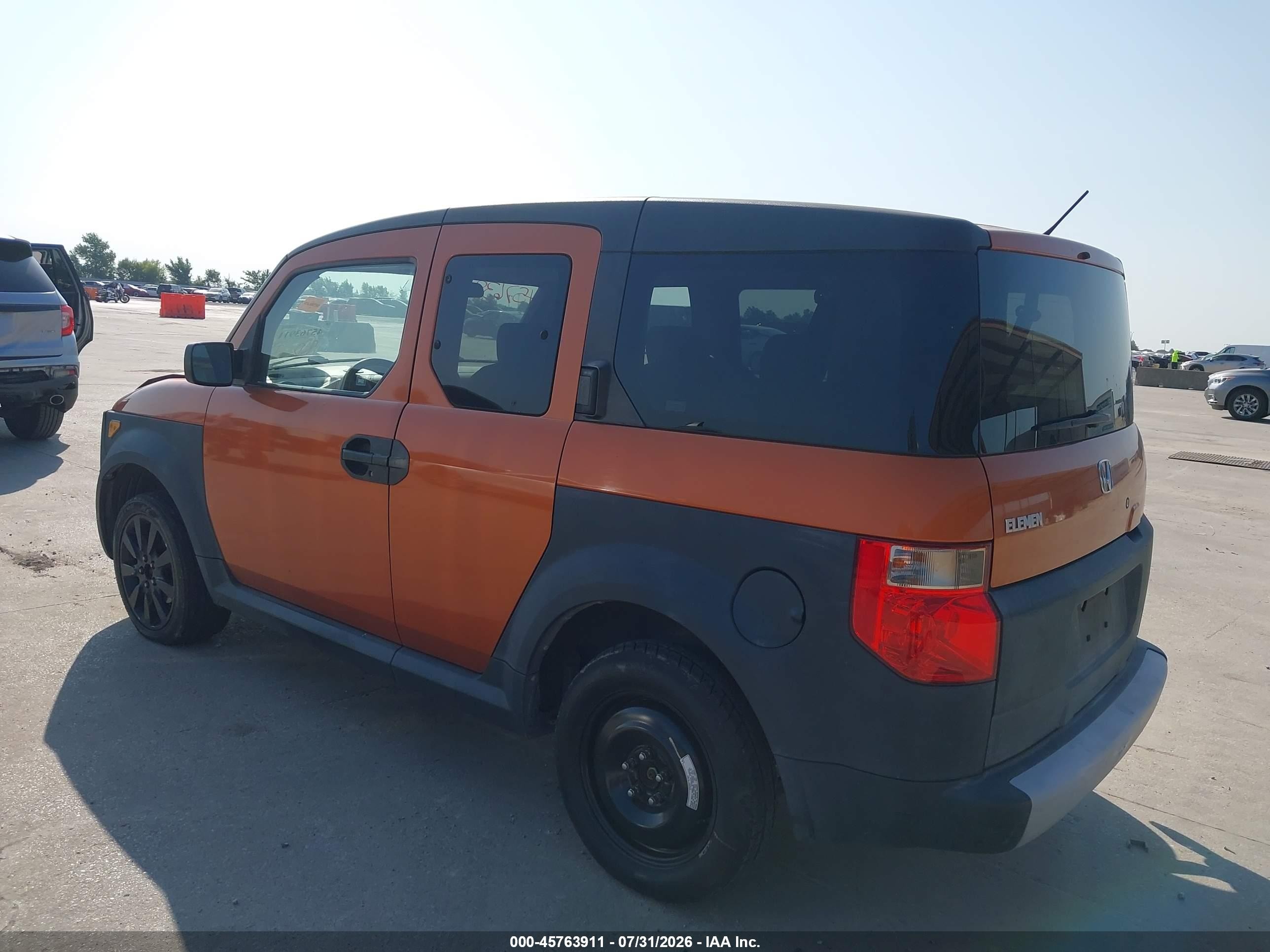 2008 Honda Element Lx Orange vin: 5J6YH183X8L011219