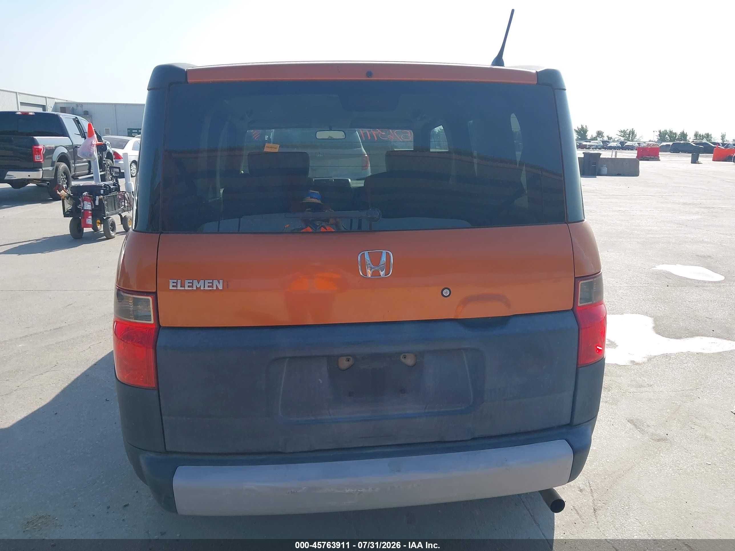 2008 Honda Element Lx Orange vin: 5J6YH183X8L011219