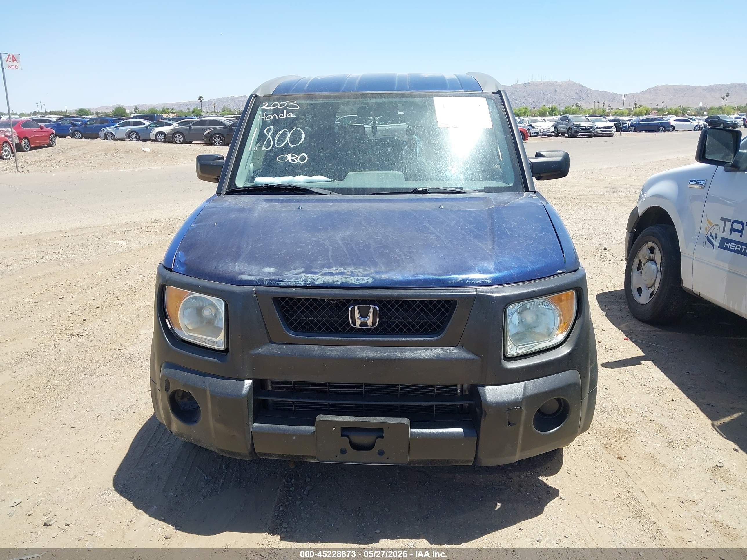 2003 Honda Element Ex Blue vin: 5J6YH18503L005424