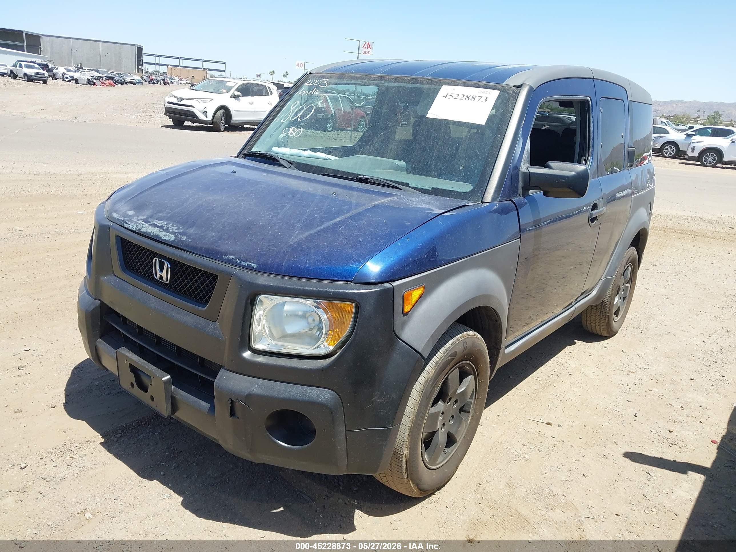 2003 Honda Element Ex Blue vin: 5J6YH18503L005424